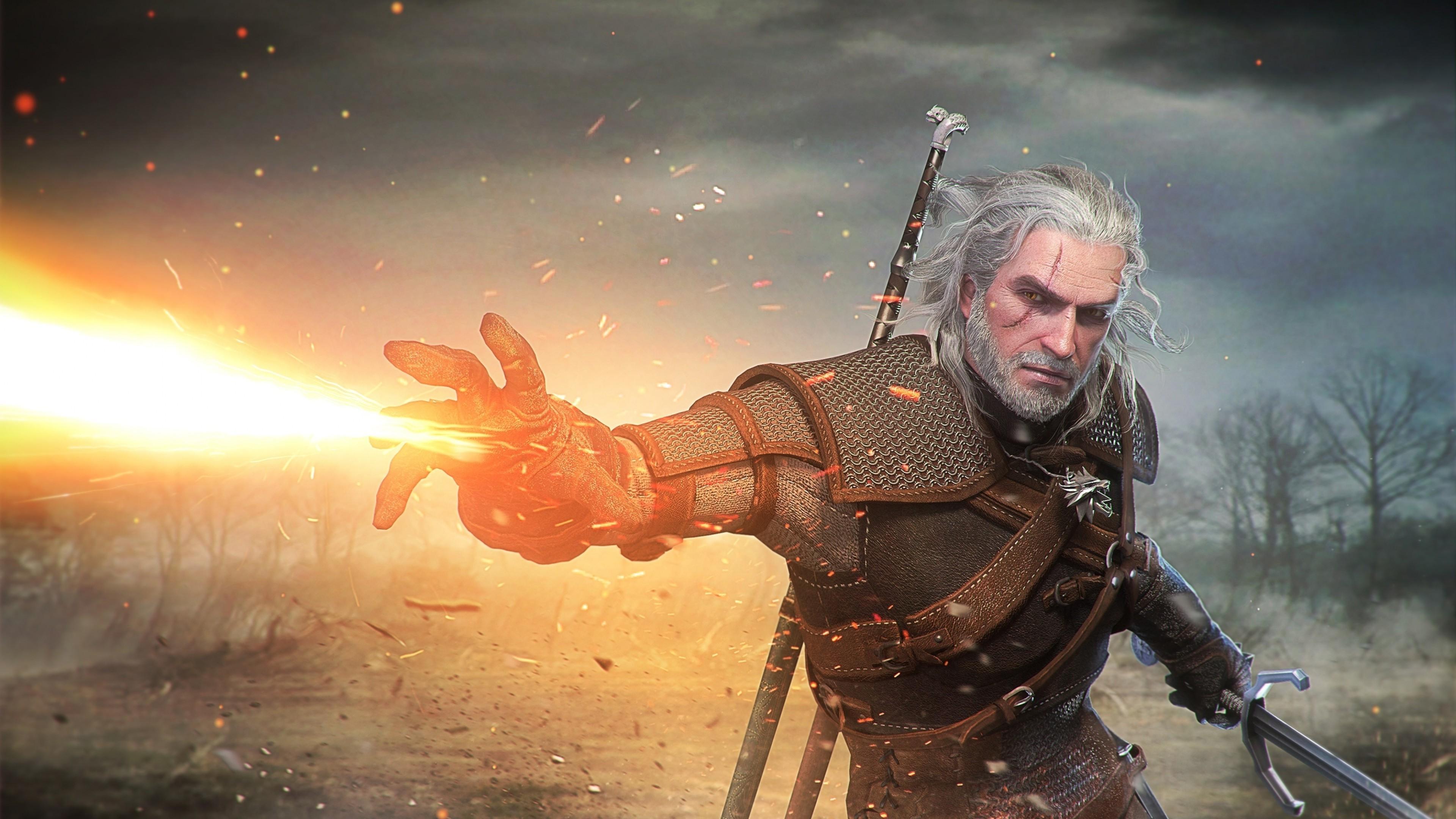 3840 x 2160 · jpeg - Geralt Of Rivia, The Witcher 3: Wild Hunt, Video Games, Sword ...