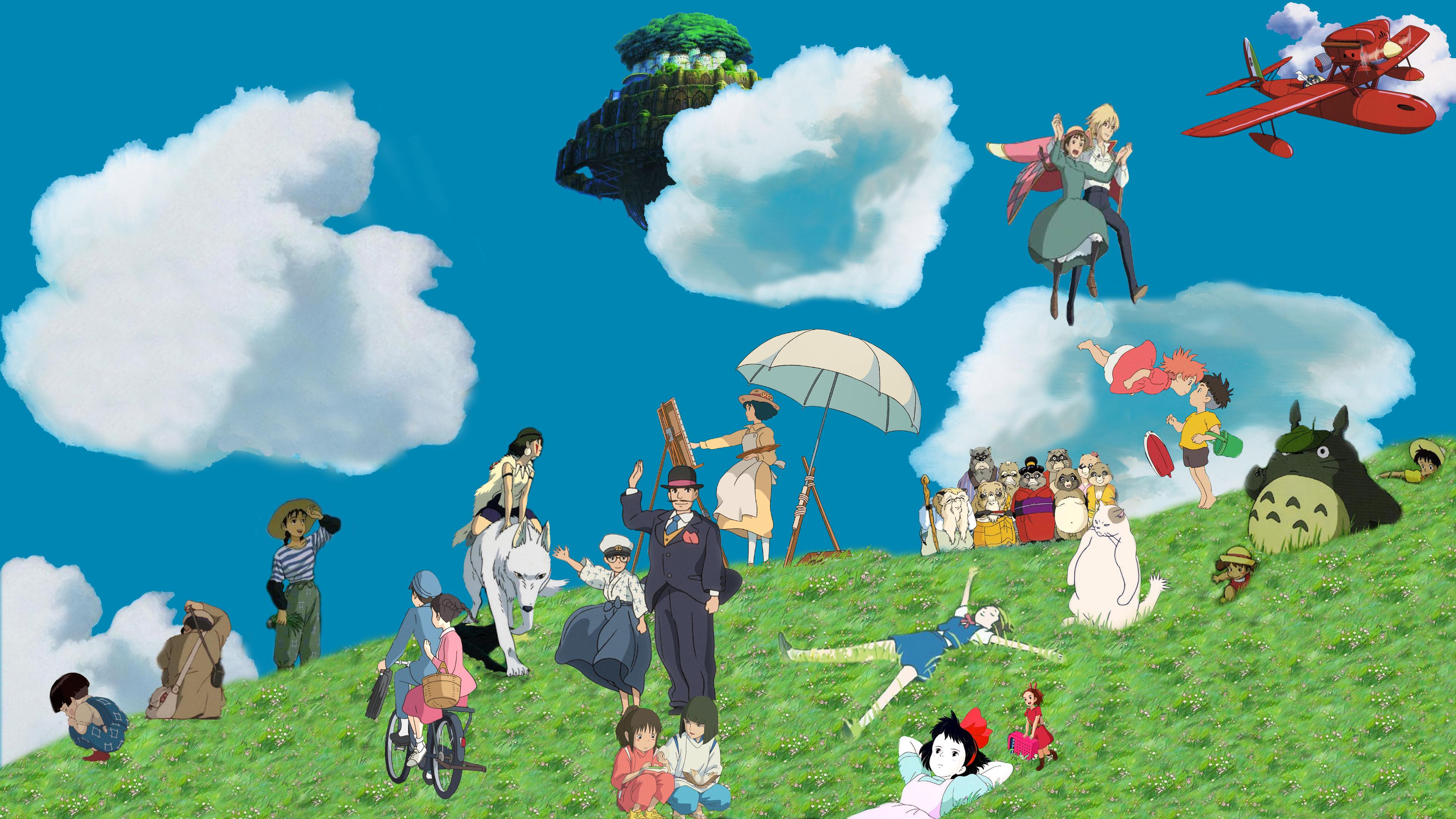 3840 x 2160 · png - Ghibli wallpaper -Wip- by 3DBenjamin on DeviantArt