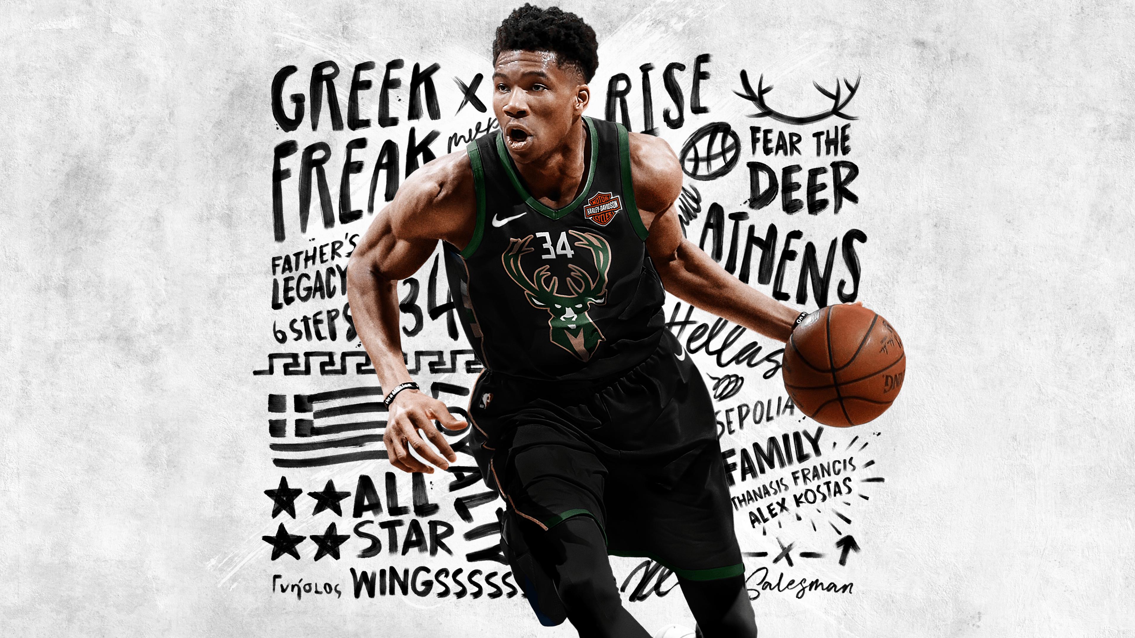 3840 x 2160 · png - Giannis Antetokounmpo 2019 Wallpapers - Wallpaper Cave