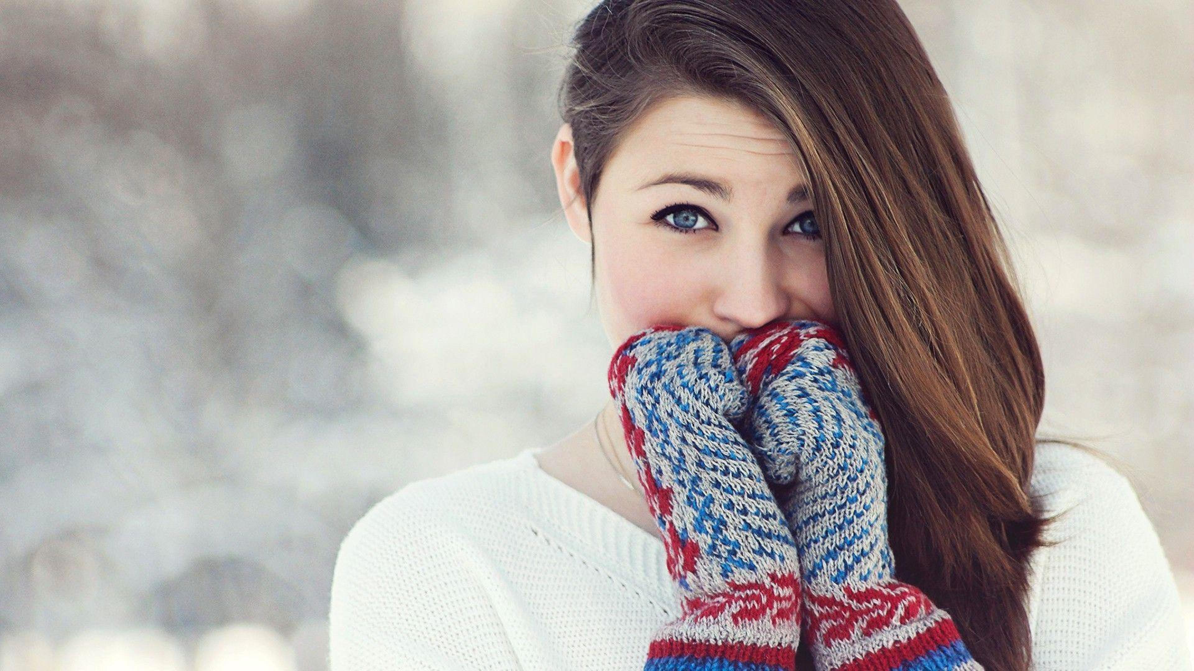 3840 x 2160 · jpeg - Winter Girl Wallpapers Images Photos Pictures Backgrounds