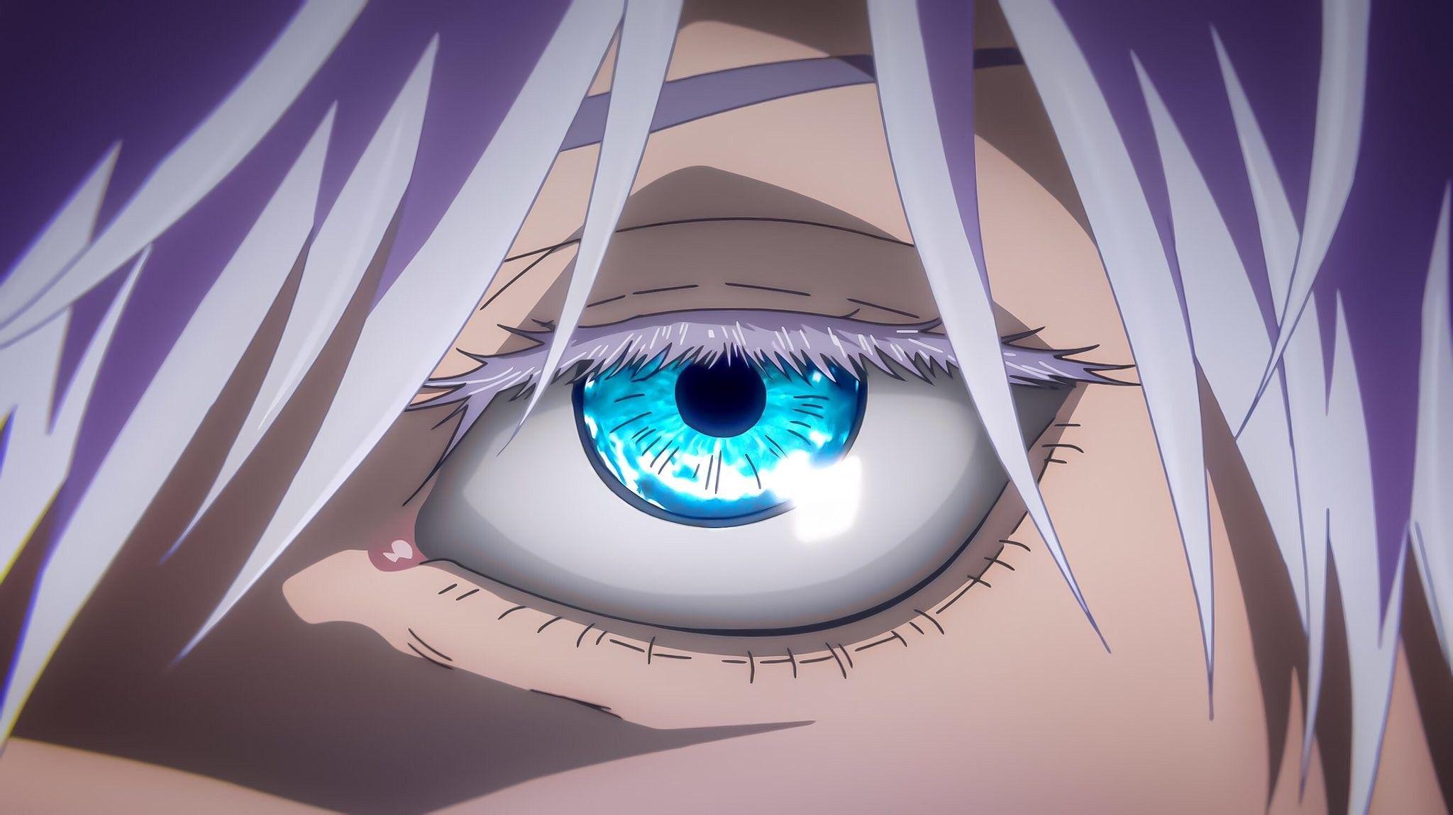 2048 x 1150 · jpeg - Satoru Gojo eyes in 2021 | Jujutsu, Anime eyes, Hero wallpaper