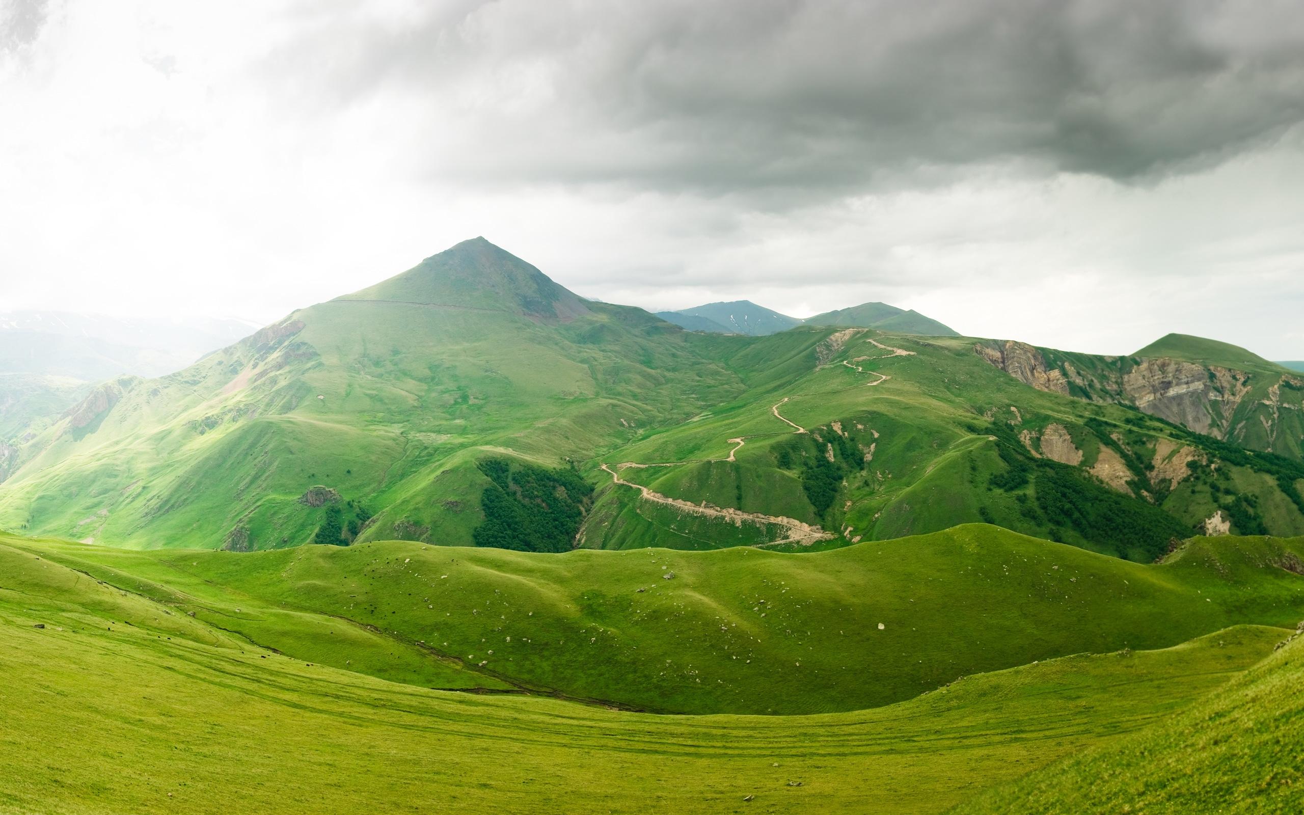 2560 x 1600 · jpeg - Superb Green Mountains HD Wallpaper | Background Image | 2560x1600 | ID ...