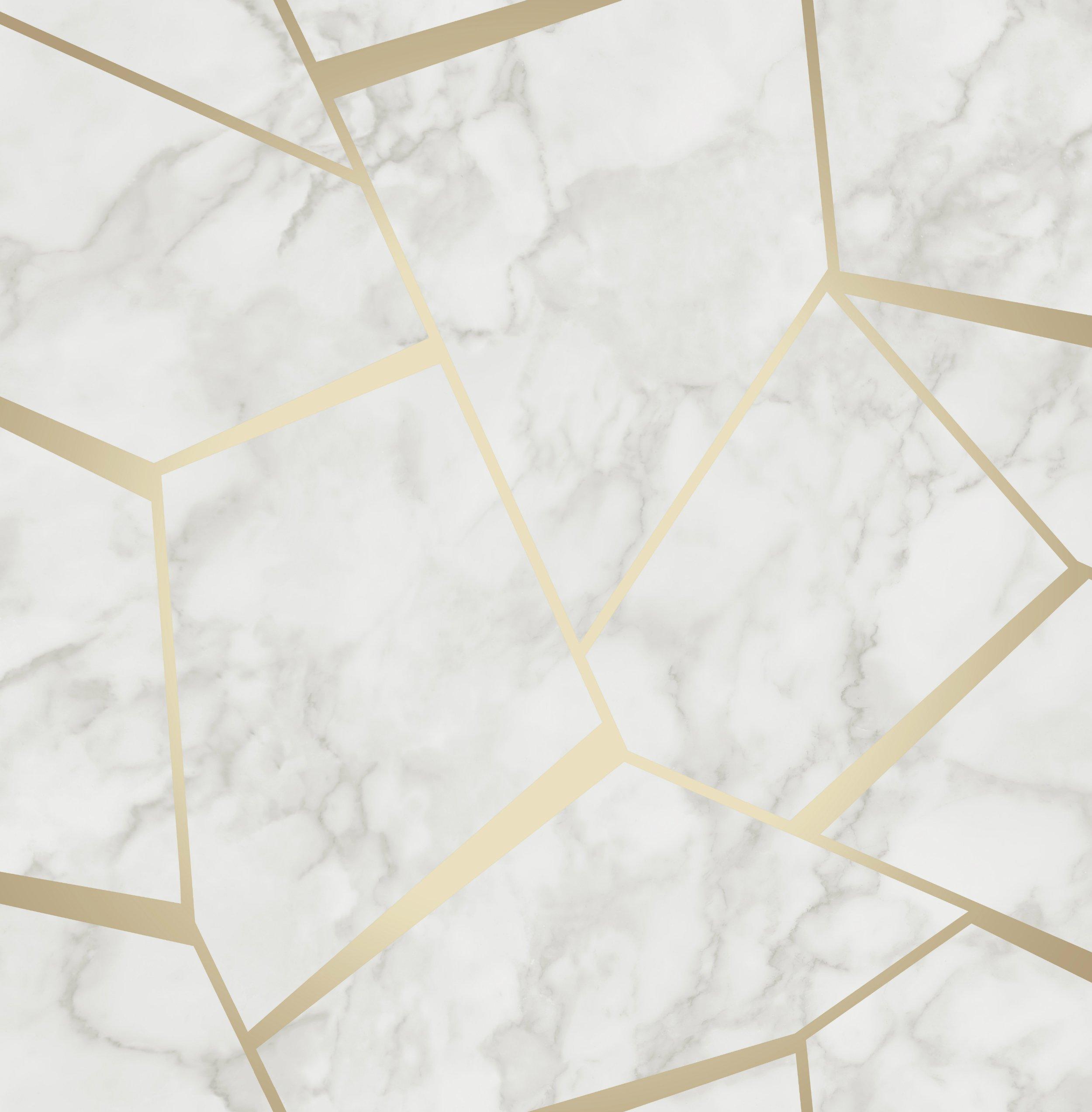 2500 x 2545 · jpeg - Fine Decor Fractal Marble Wallpaper - FD42265 -Gold