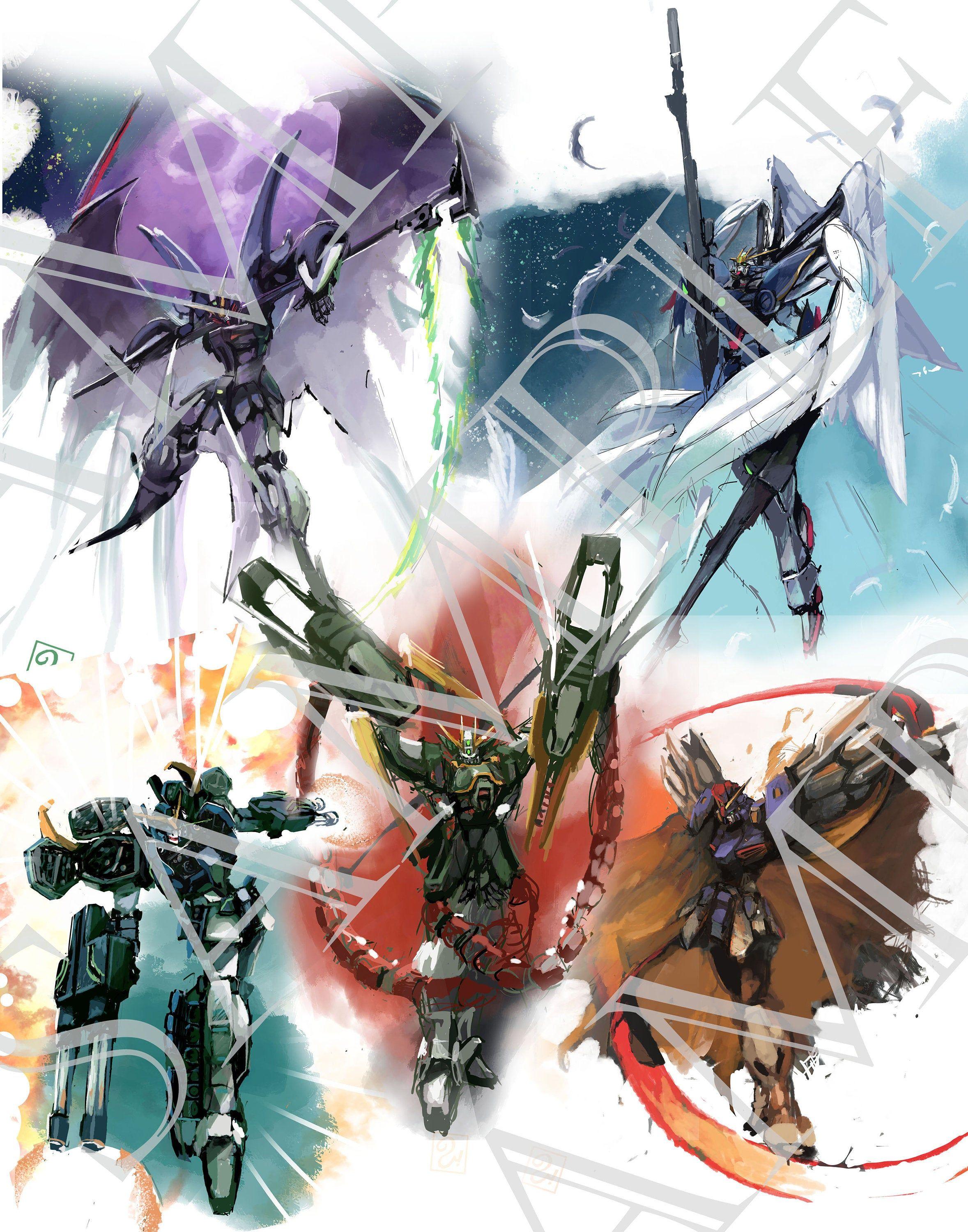 2357 x 3000 · jpeg - Gundam Wing Group Order in 2021 | Gundam wing, Gundam art, Gundam ...