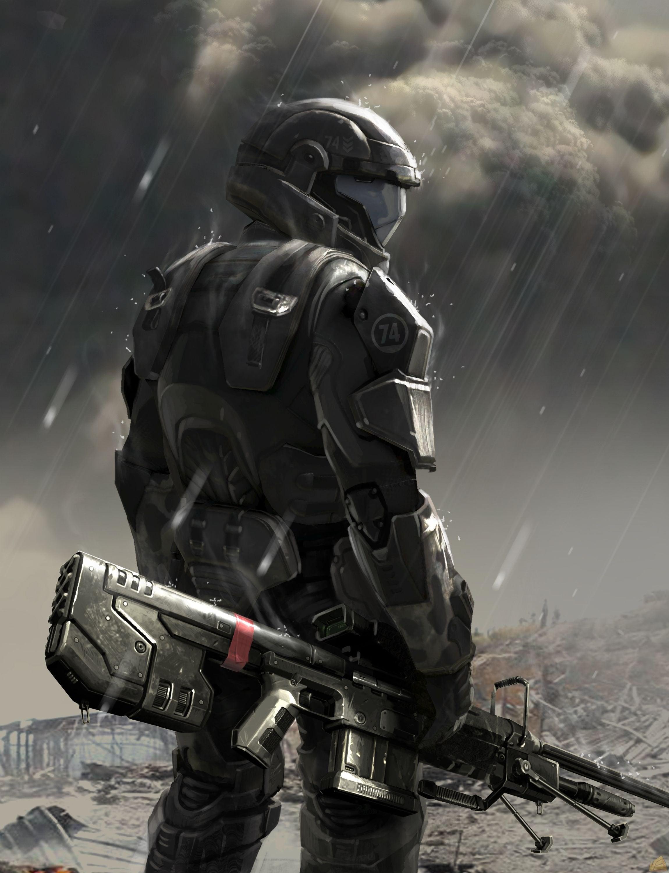 2299 x 3000 · jpeg - Figured you guys might like some Halo 3: ODST character concept art ...