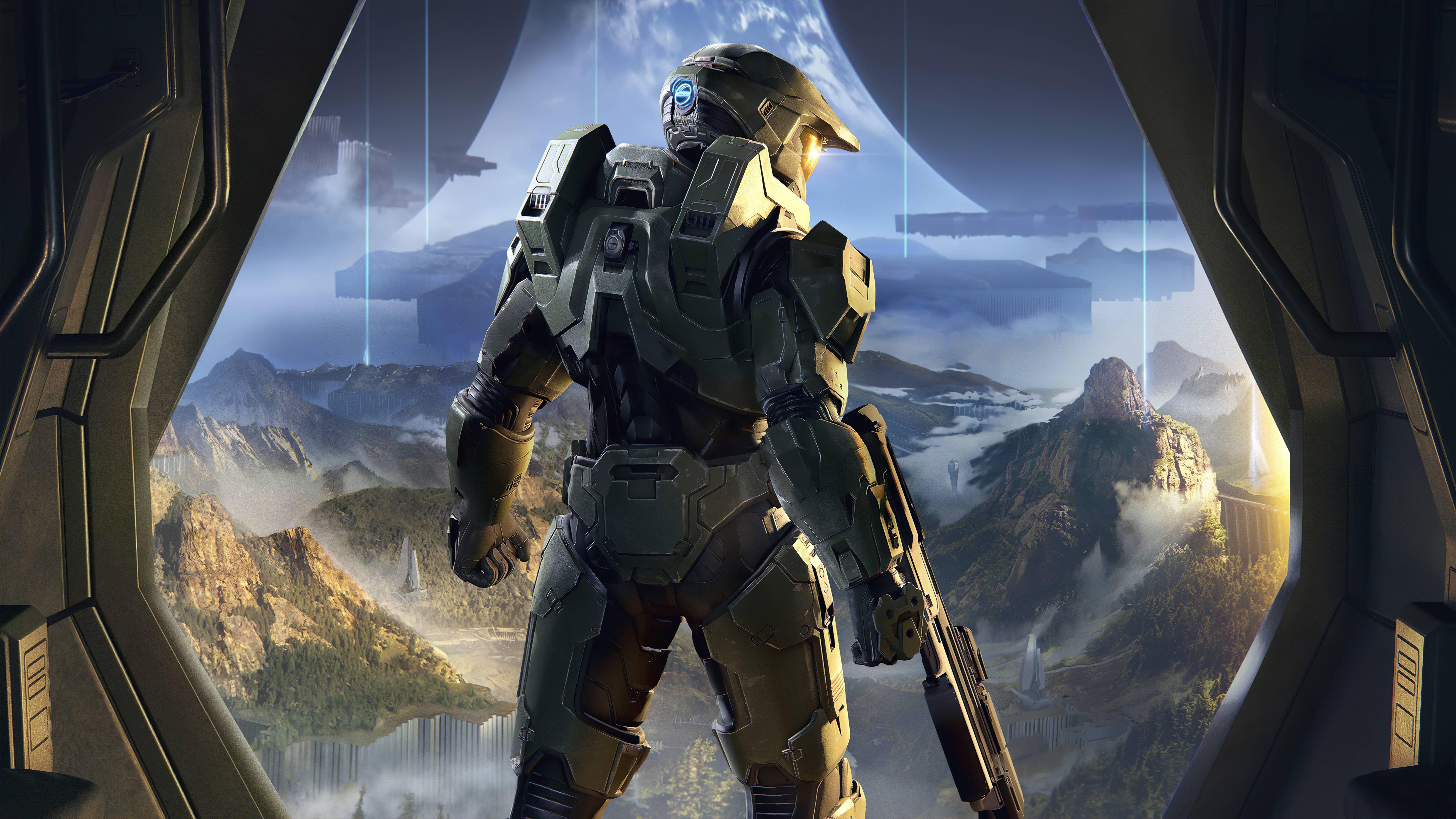 8192 x 4608 · jpeg - I went ahead and AI-upscaled the new Halo Infinite poster and edited ...