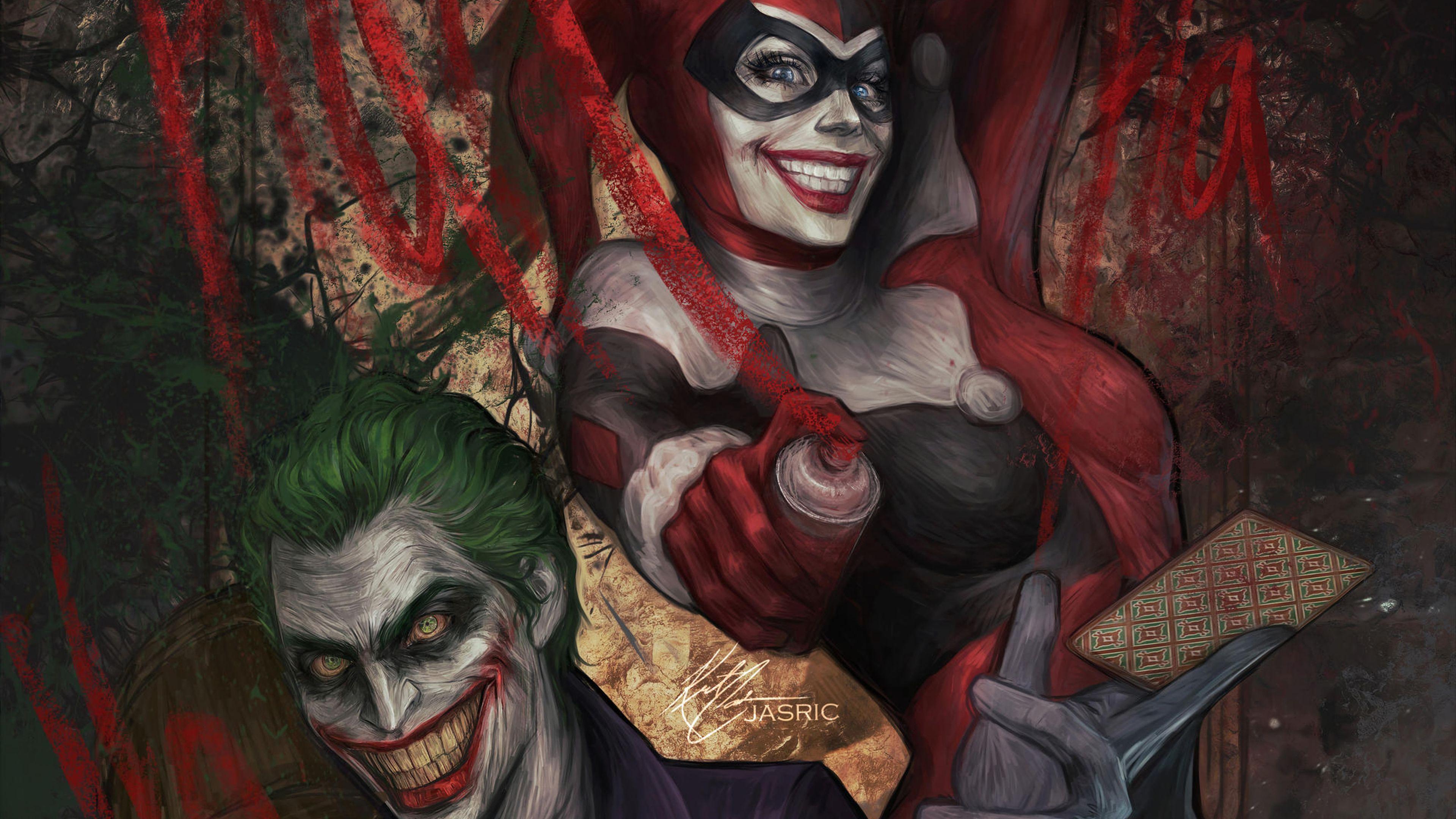 3840 x 2160 · jpeg - Joker Harley Quinn 4k Wallpapers - Wallpaper Cave