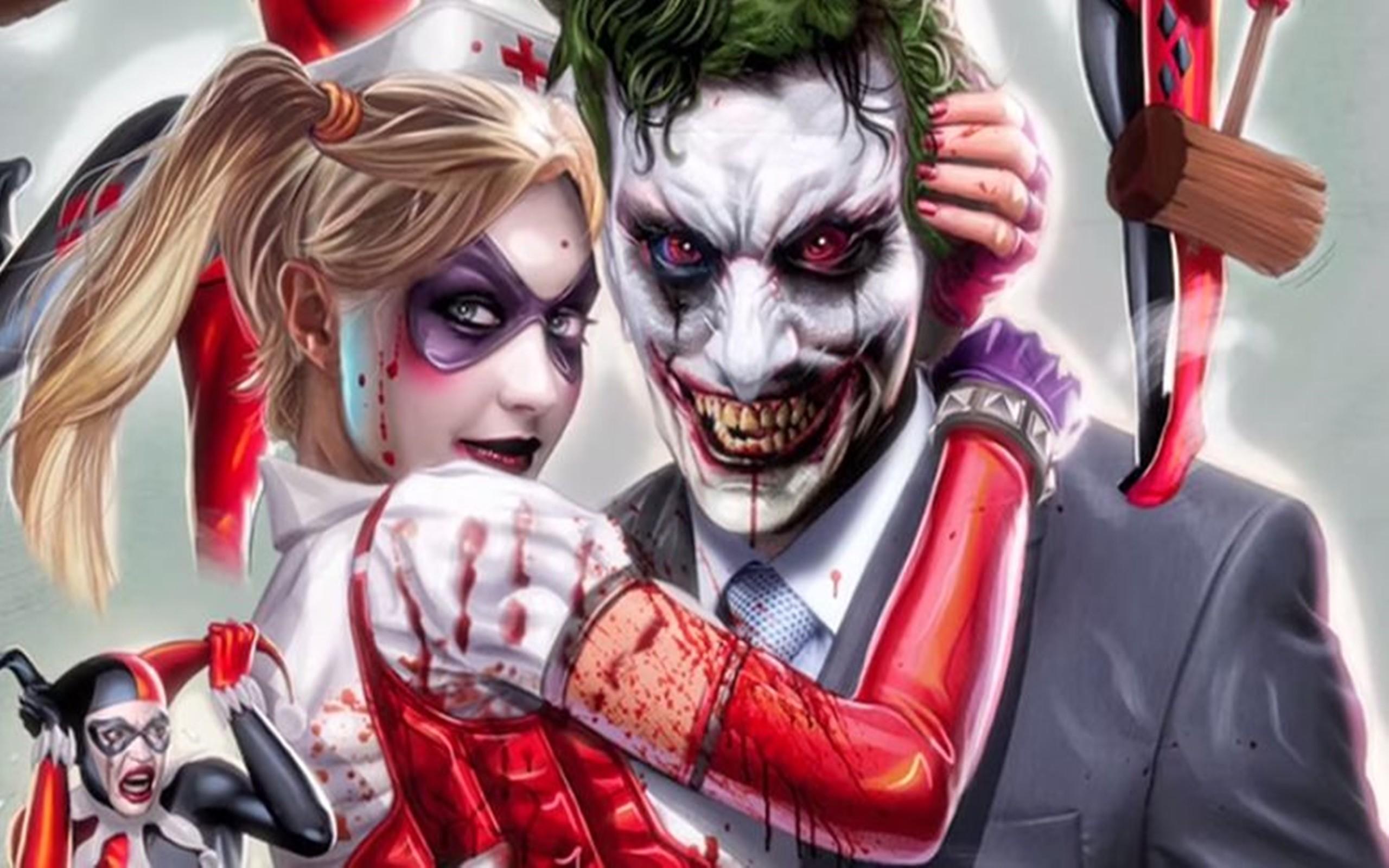 2560 x 1600 · jpeg - Harley Quinn and Joker wallpaper 1 Download free beautiful full HD ...