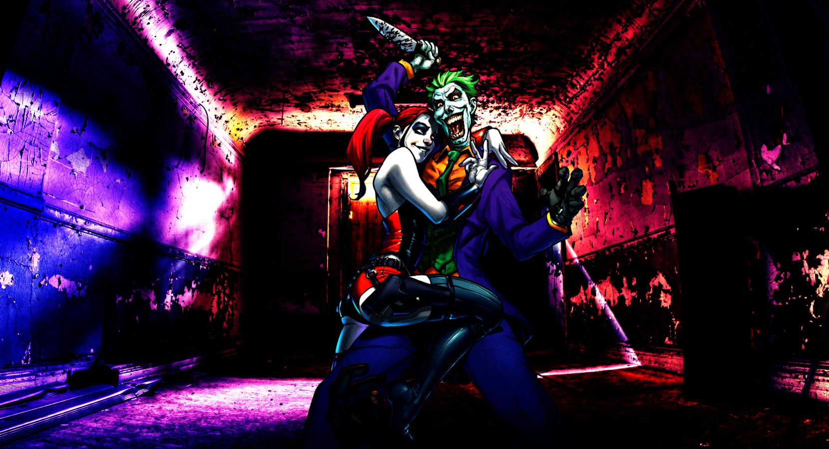 1660 x 900 · jpeg - Harley Quinn and Joker Wallpaper by Franky4FingersX2 on DeviantArt