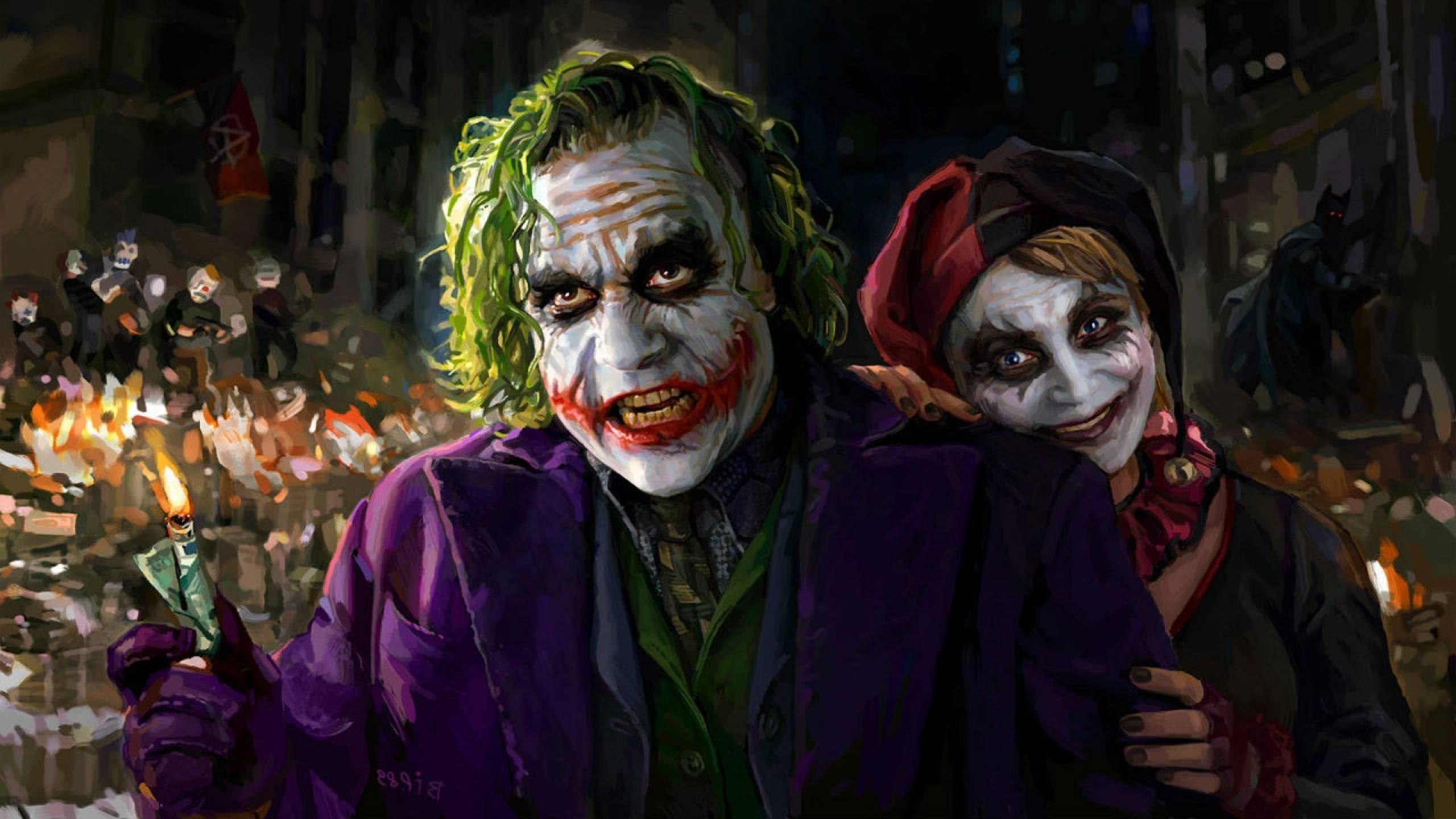 2560 x 1440 · jpeg - Joker and Harley Quinn Wallpaper 1 WallpaperTag