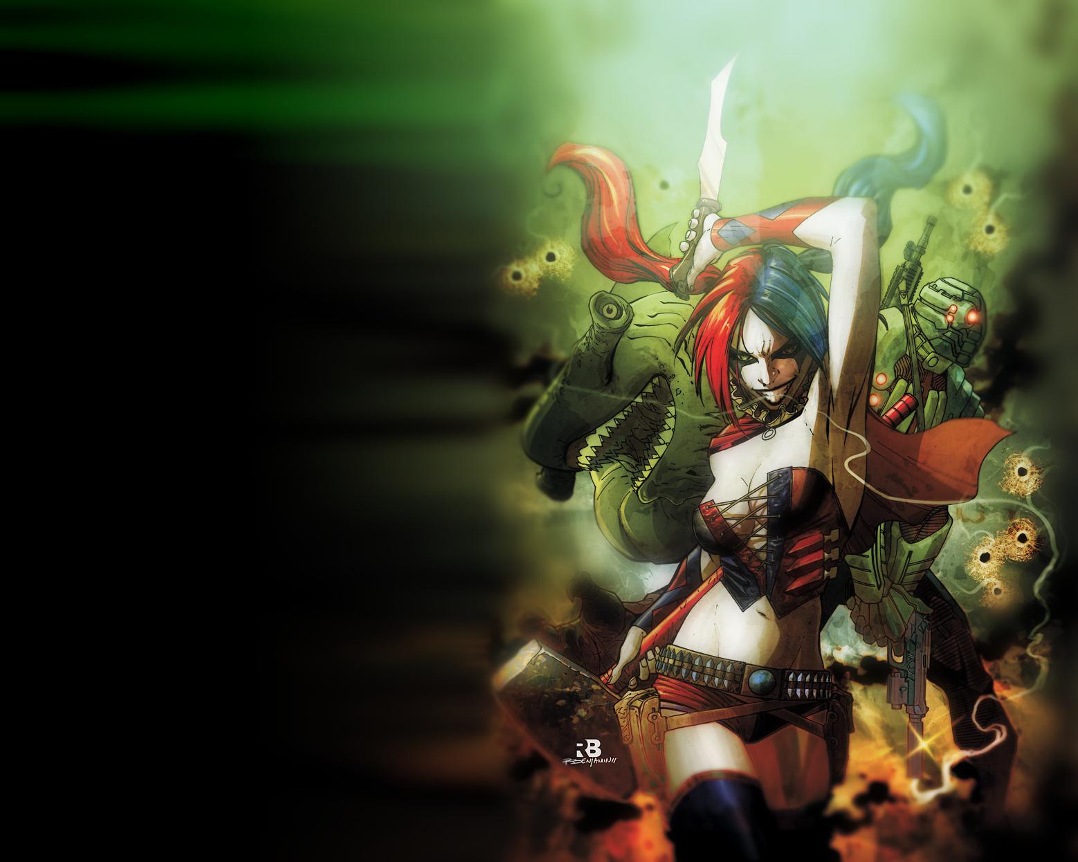1558 x 1246 · png - Download Harley Quinn New 52 Wallpaper Gallery