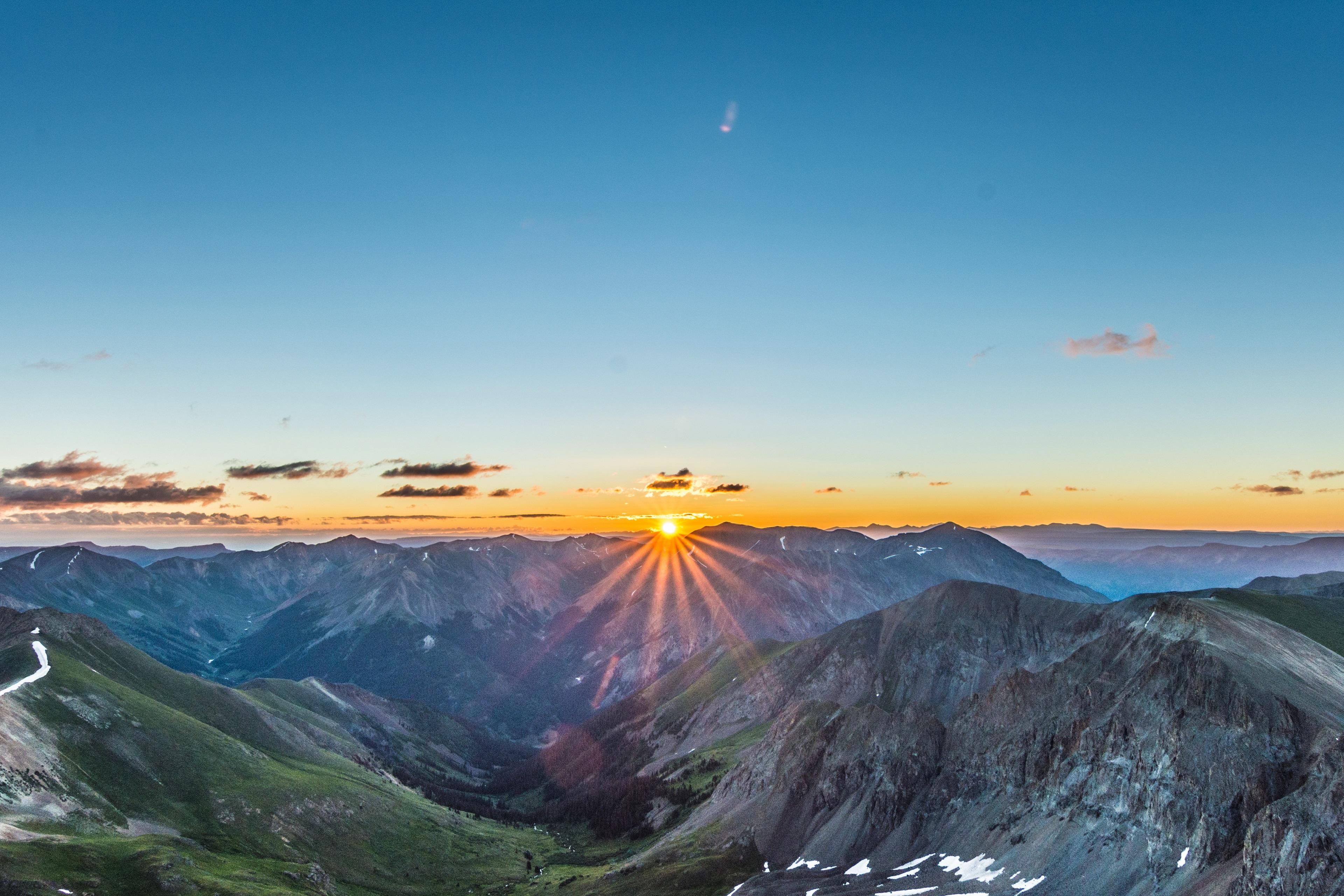 3840 x 2560 · jpeg - Mountains Sunrise 4K Wallpaper | HD Wallpaper Background