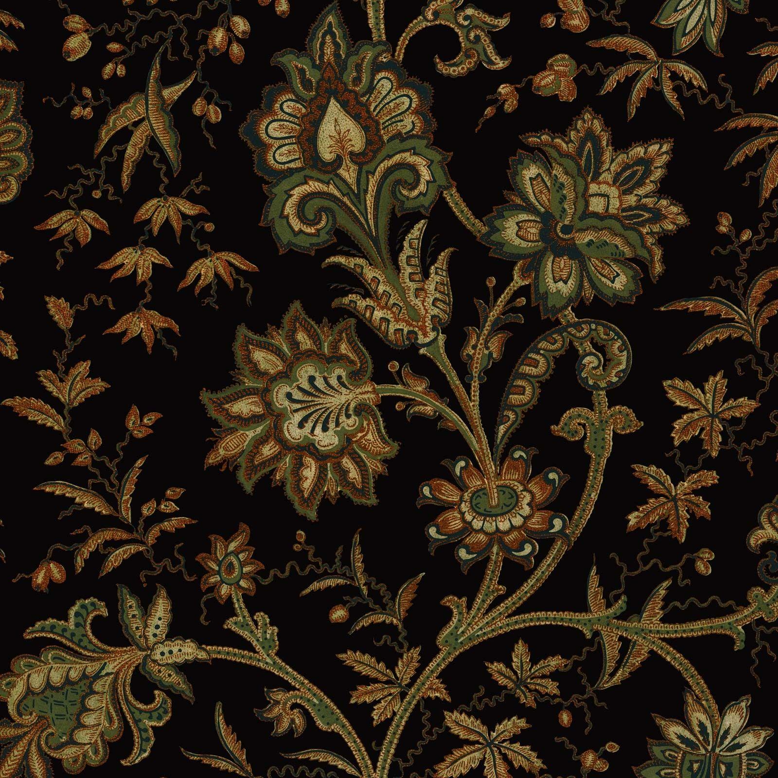 1600 x 1600 · jpeg - INDIENNE Wallpaper - Black | House of Hackney | French wallpaper ...