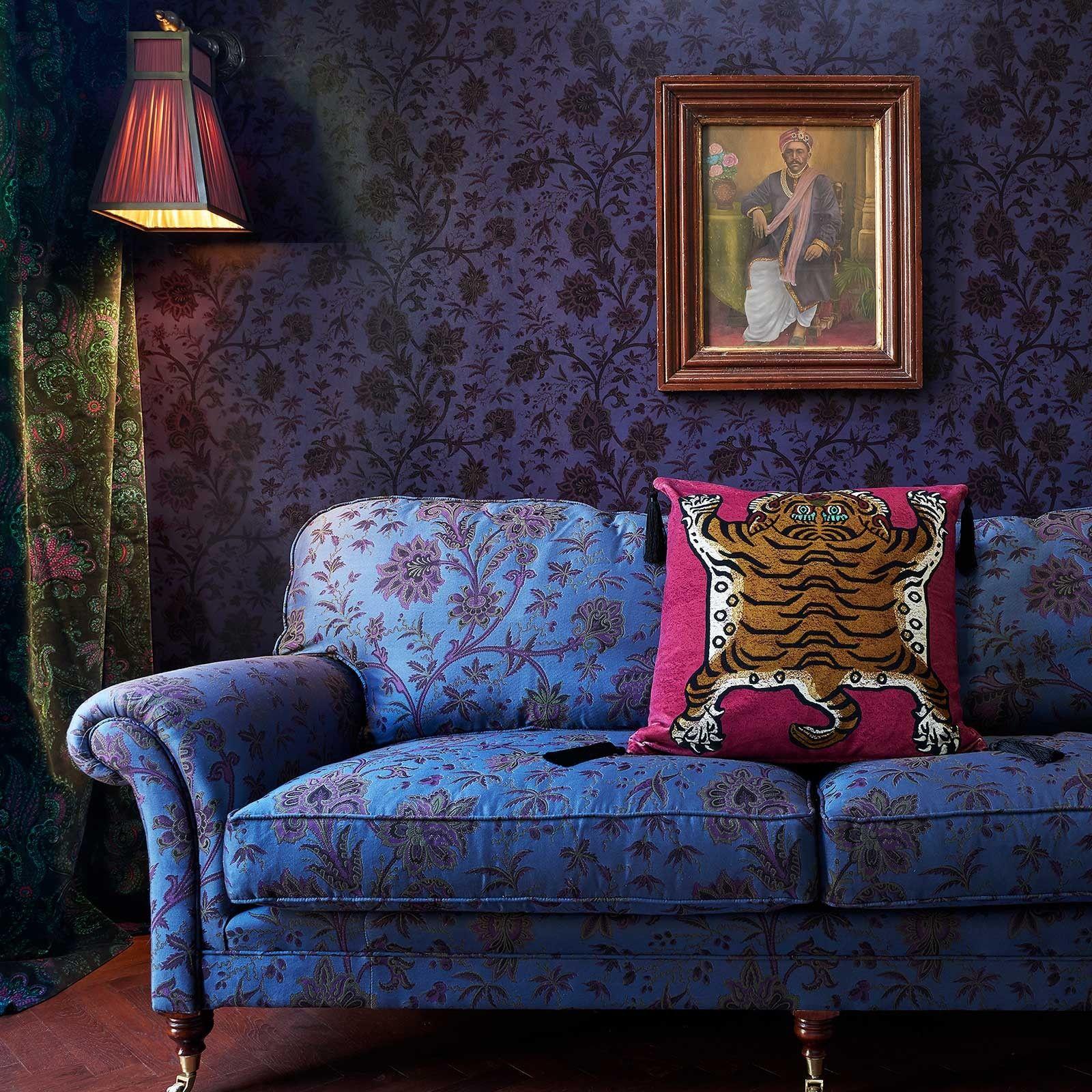 1600 x 1600 · jpeg - INDIENNE Jacquard Fabric - Cobalt | House of Hackney | Eclectic bedroom ...