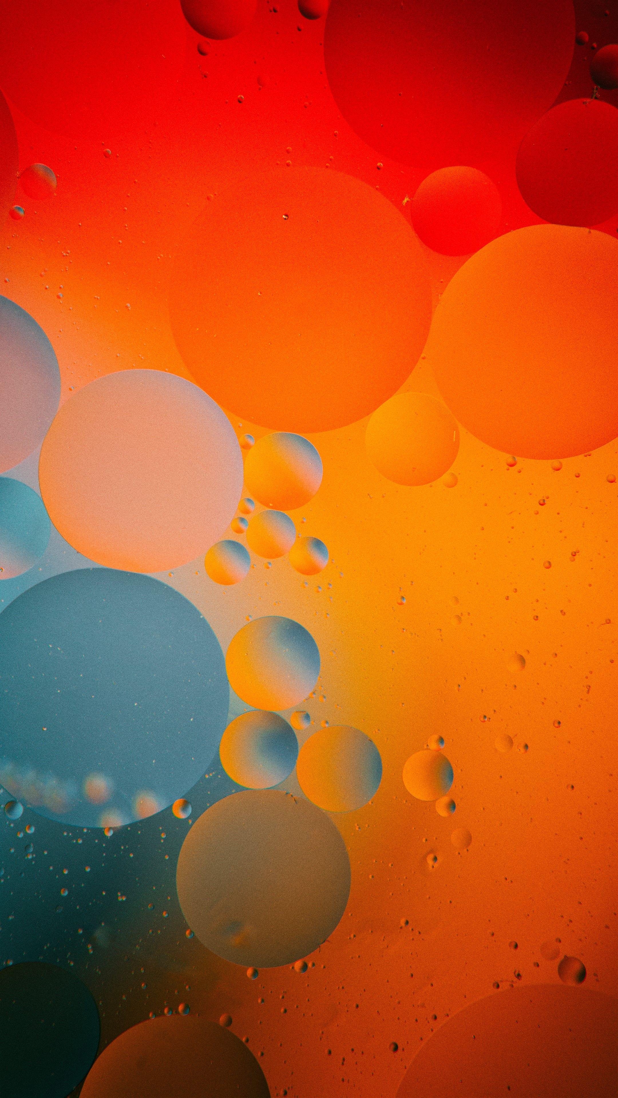 2160 x 3840 · jpeg - Orange Bubble Circle HD Wallpapers - Wallpaper Cave