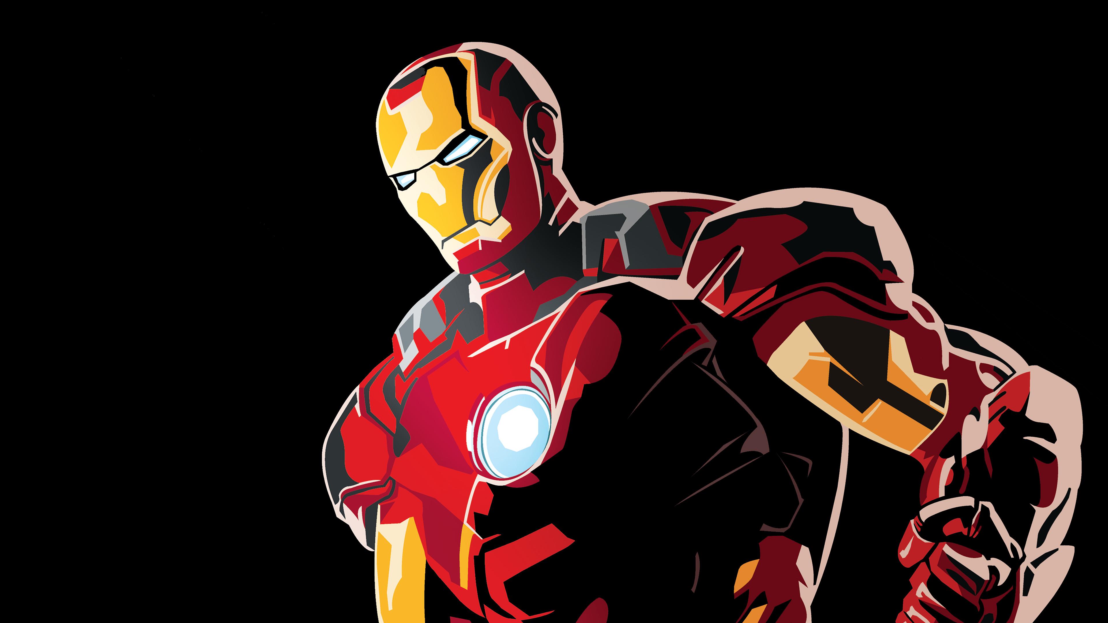 3840 x 2160 · jpeg - Iron Man Graphic Design 4k art superheroes wallpapers, iron man ...
