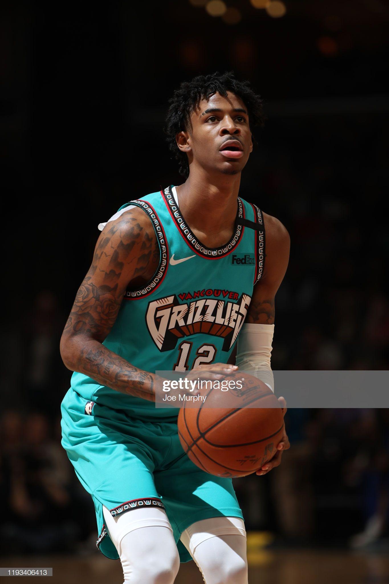 1365 x 2048 · jpeg - Ja Morant of the Memphis Grizzlies shoots free throws against the ...