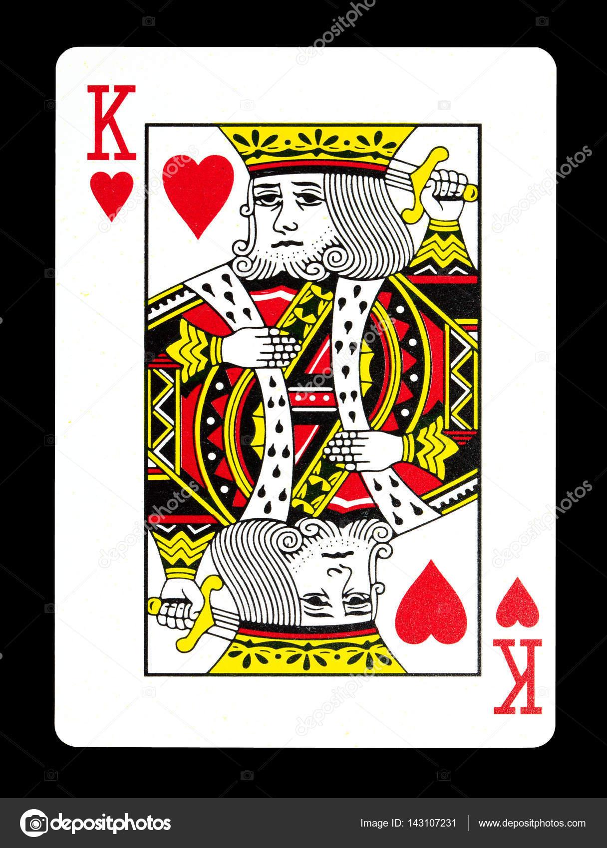 1216 x 1700 · jpeg - King of hearts playing card, isolated on black background.  Stock ...