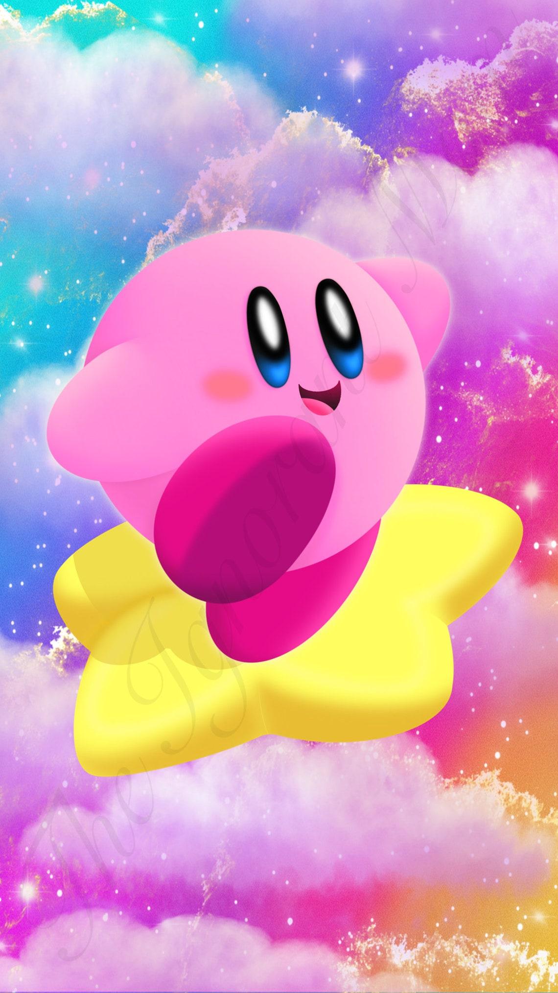 1140 x 2028 · jpeg - Kirby Iphone Android Wallpaper Digital Download | Etsy