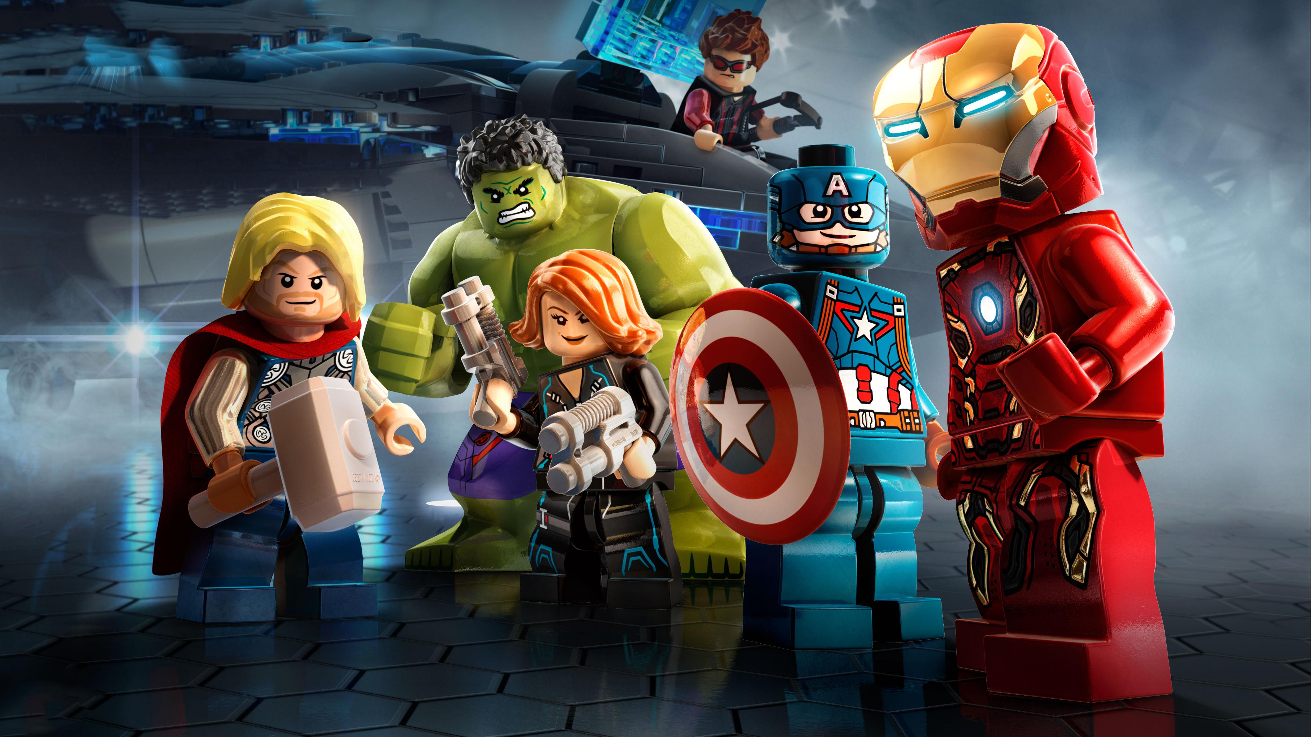 4240 x 2385 · jpeg - Marvel Avengers Lego, HD Superheroes, 4k Wallpapers, Images ...