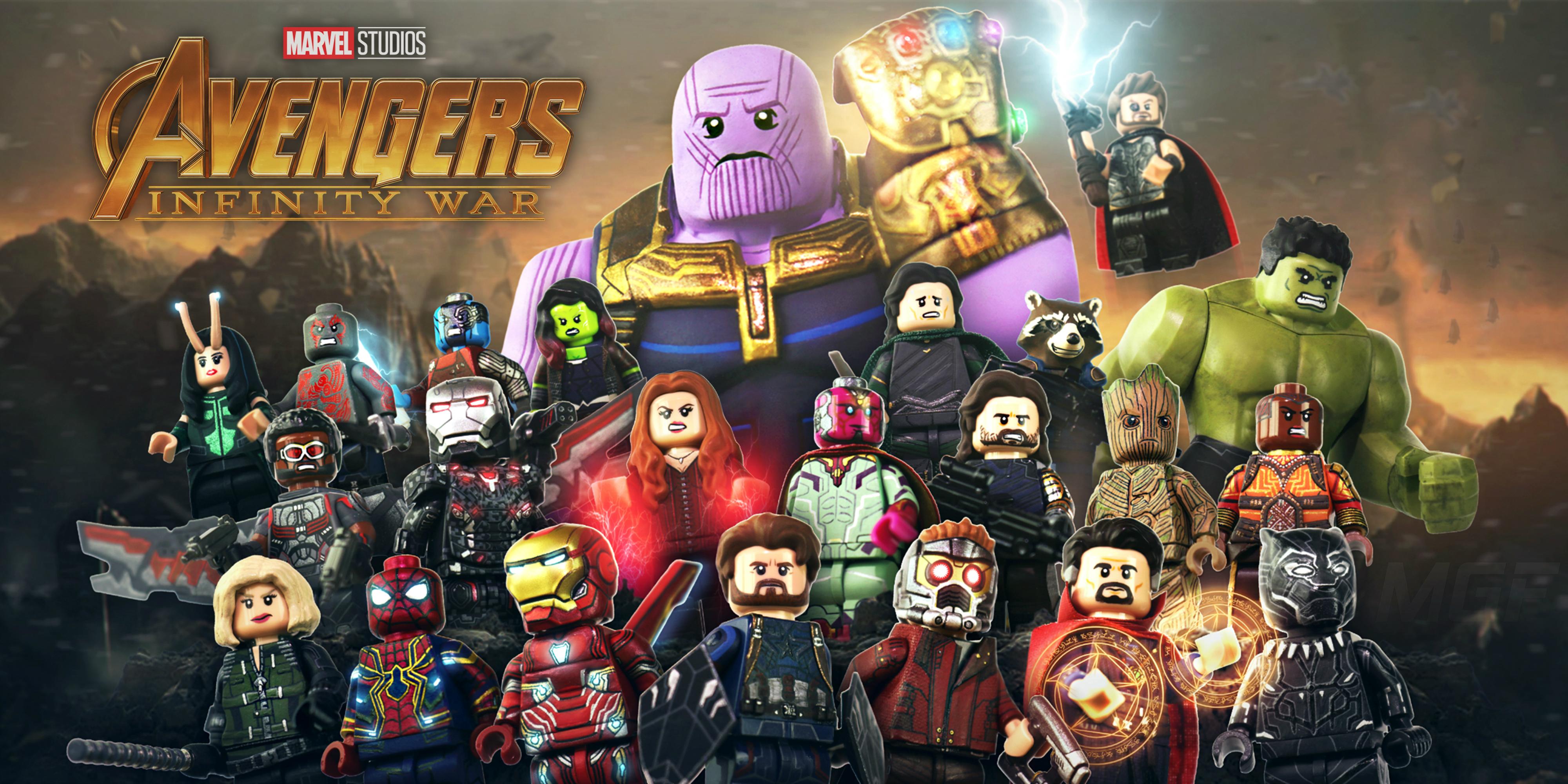 4000 x 2000 · jpeg - LEGO Avengers: Infinity War HD Wallpaper | Background Image | 4000x2000