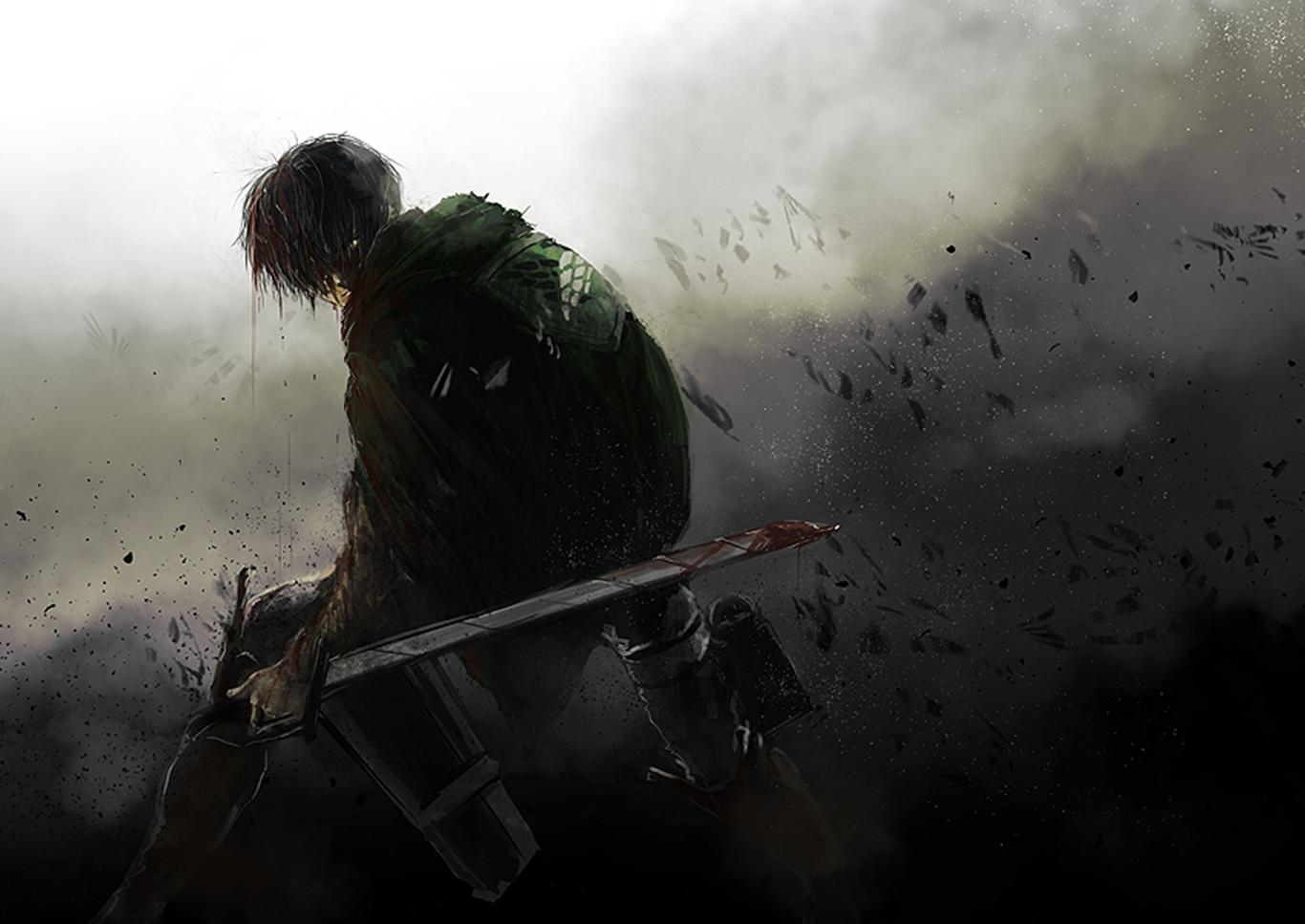 1366 x 967 · png - Levi Ackerman Wallpaper and Background Image | 1366x967 | ID:665356 ...