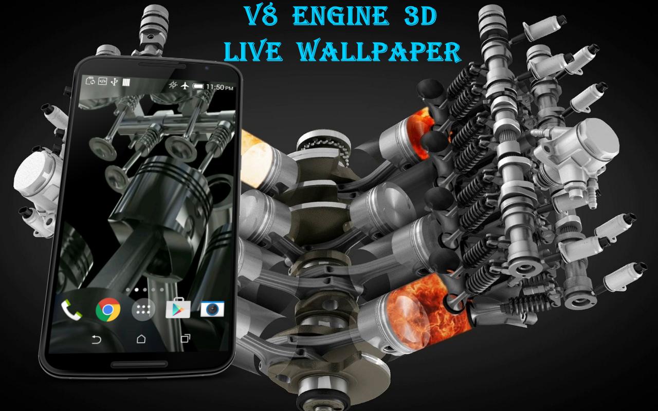 1280 x 800 · png - V8 Engine 3D Live Wallpaper - Android Apps on Google Play