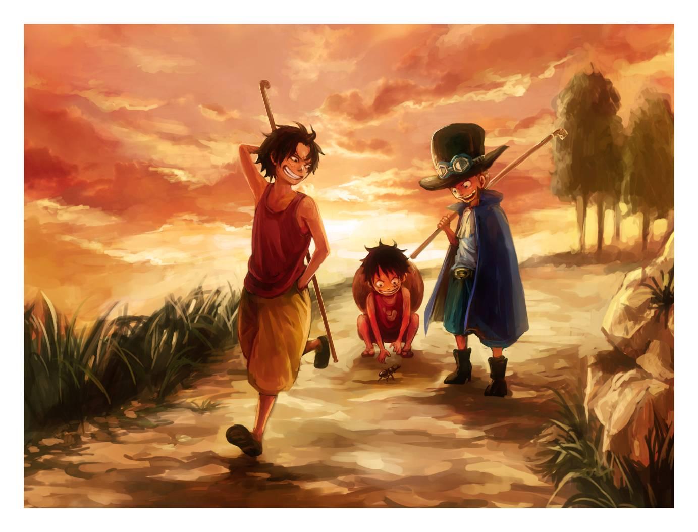 1383 x 1054 · jpeg - One Piece Luffy And Ace Wallpapers - Wallpaper Cave