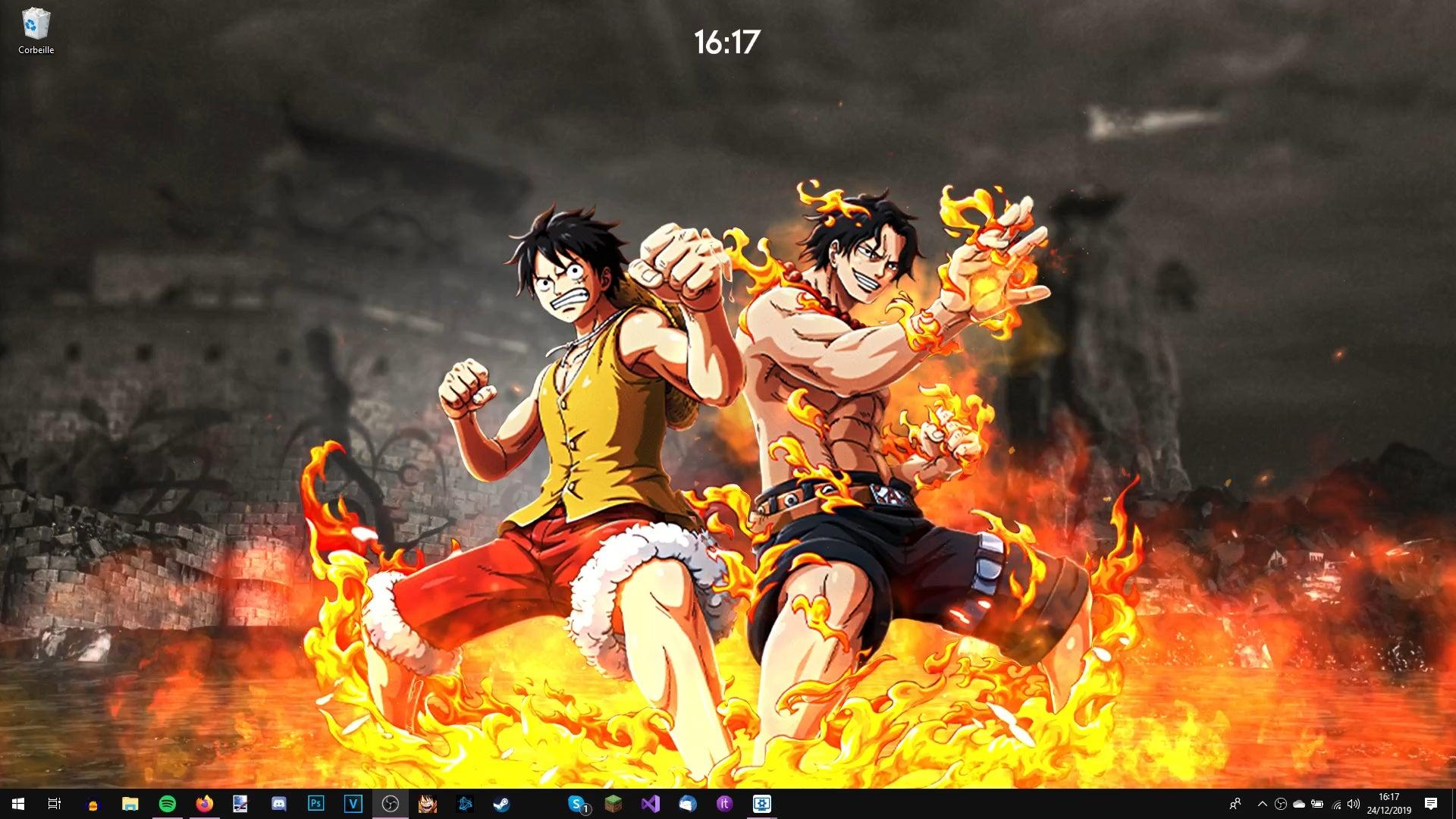 1920 x 1080 · jpeg - Animated wallpaper - Luffy & Ace ! : OnePiece