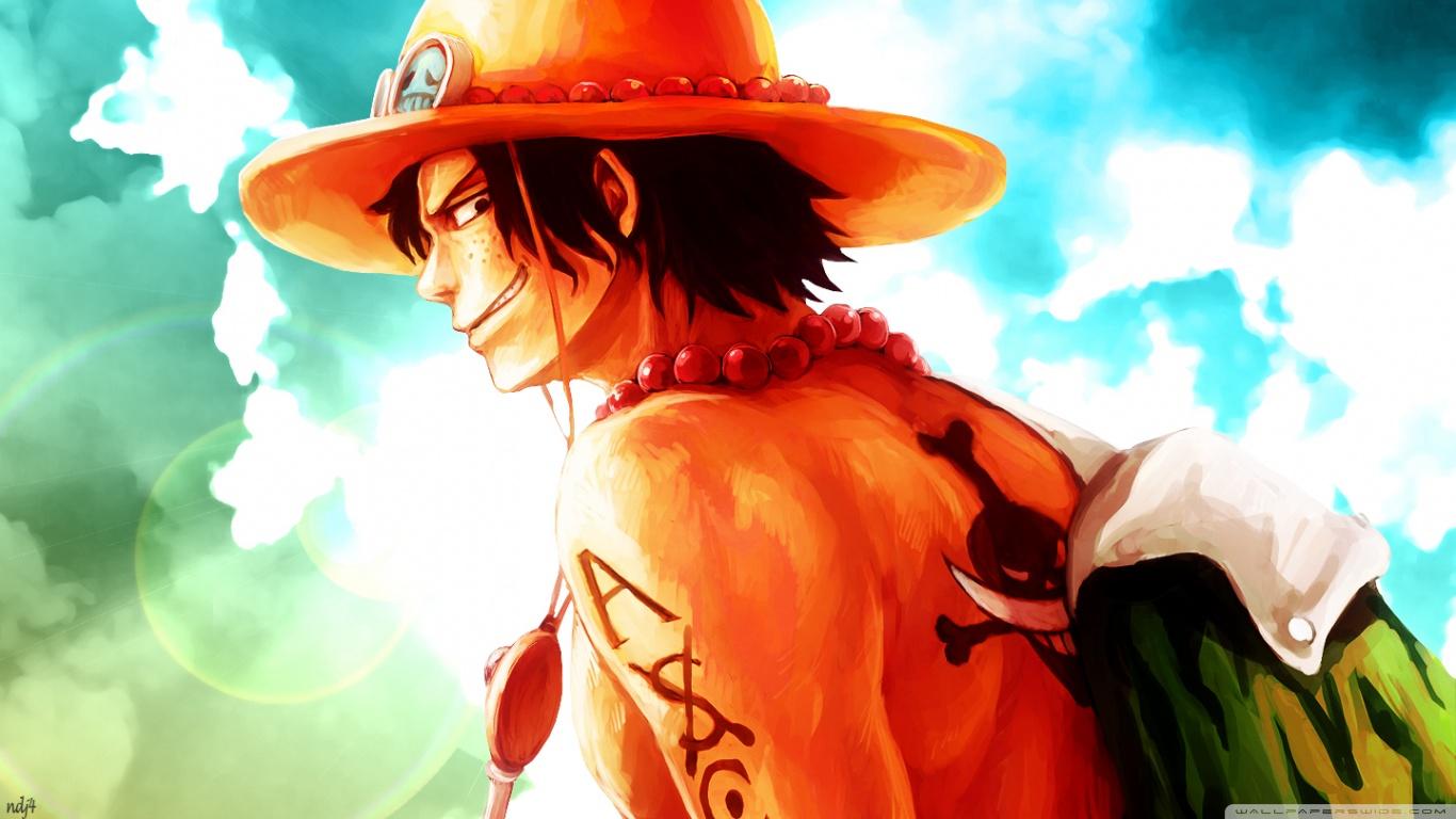 1366 x 768 · jpeg - Ace And Luffy Hd Wallpaper | All HD Wallpapers Gallery