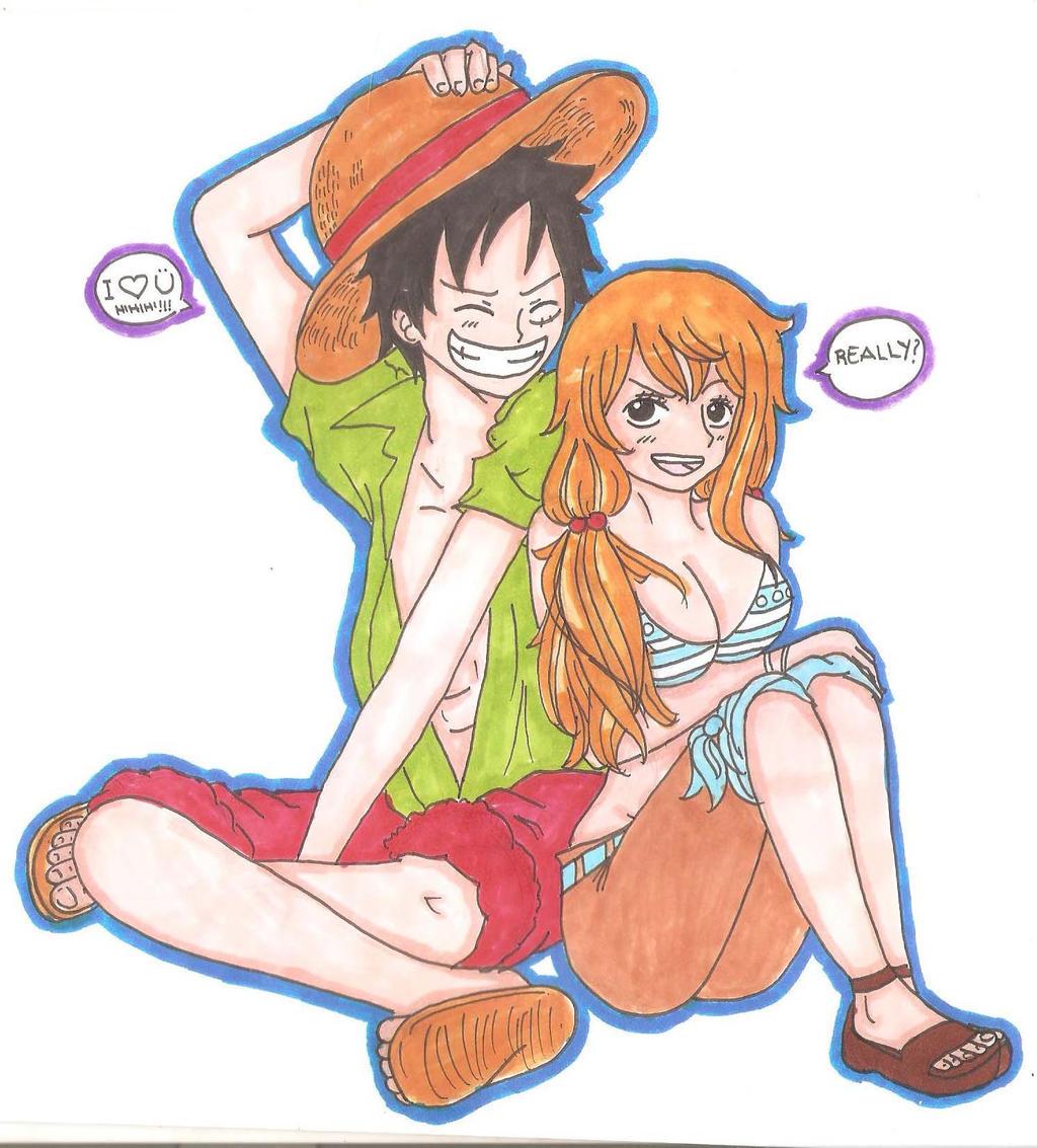 1024 x 1133 · jpeg - LUFFY AND NAMI by White-Frost05 on DeviantArt