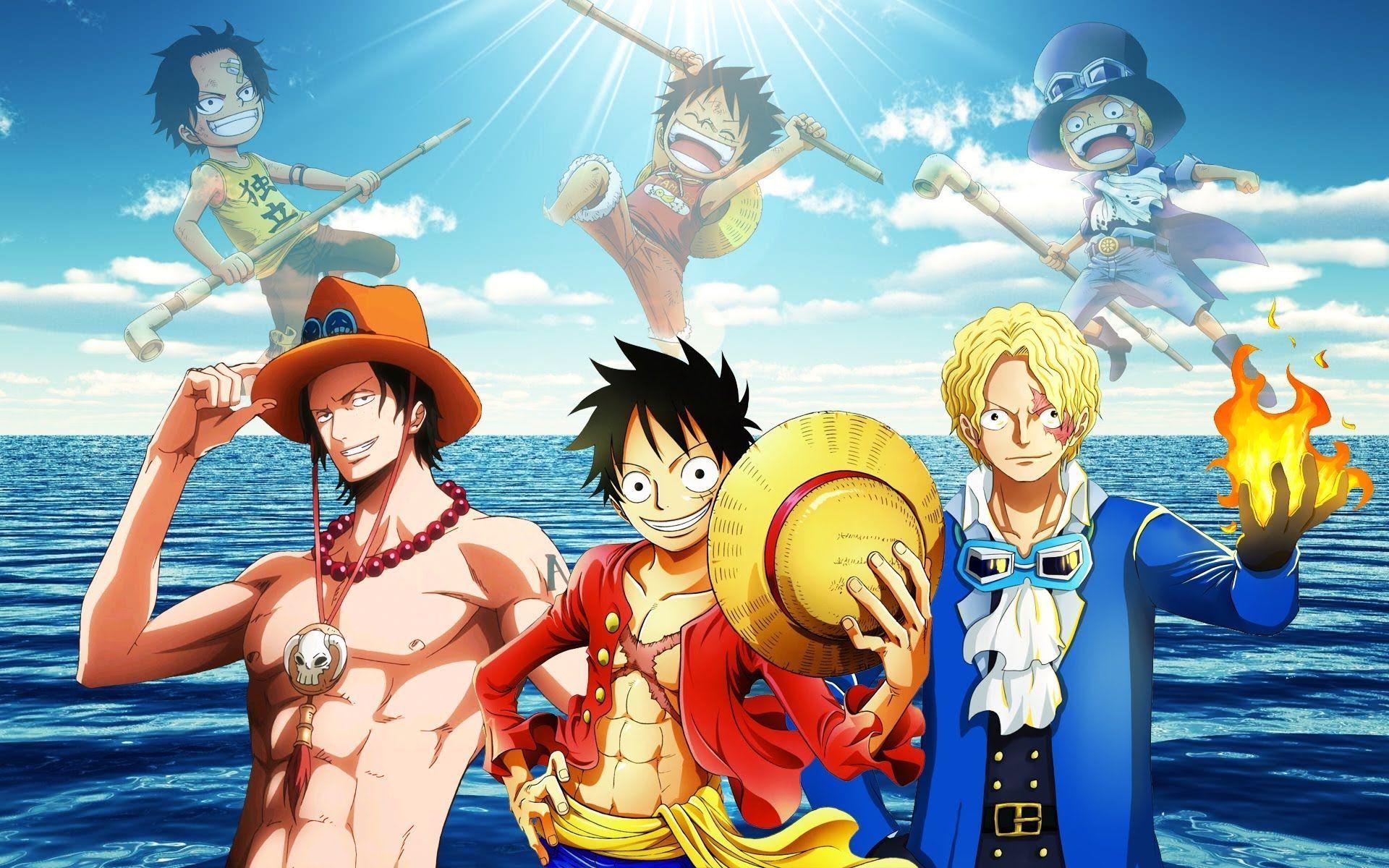 1920 x 1200 · jpeg - Luffy, Ace And Sabo One Piece Team Wallpapers - Wallpaper Cave