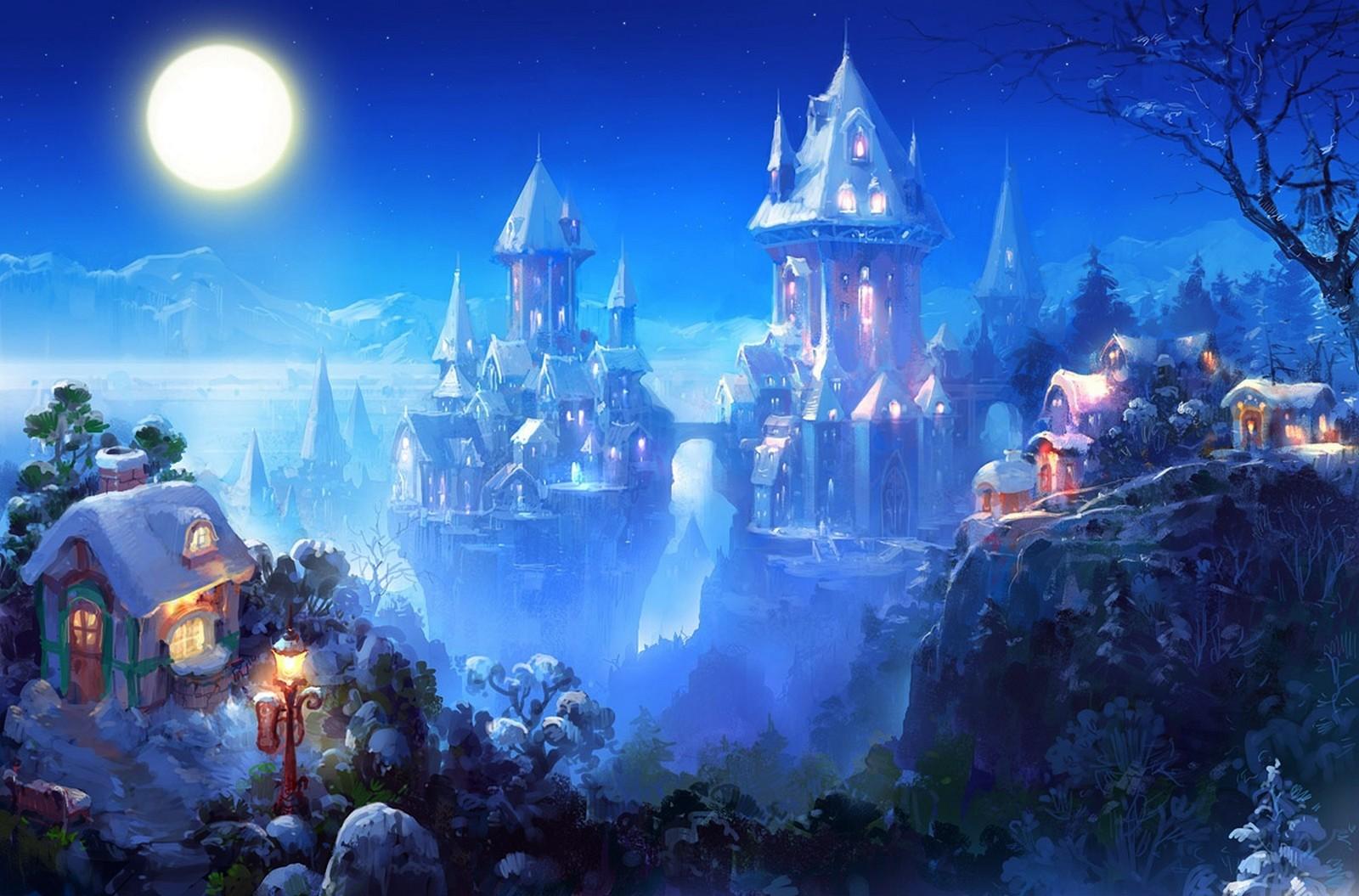 1600 x 1055 · jpeg - Fantasy Castle Wallpaper and Background Image | 1600x1055