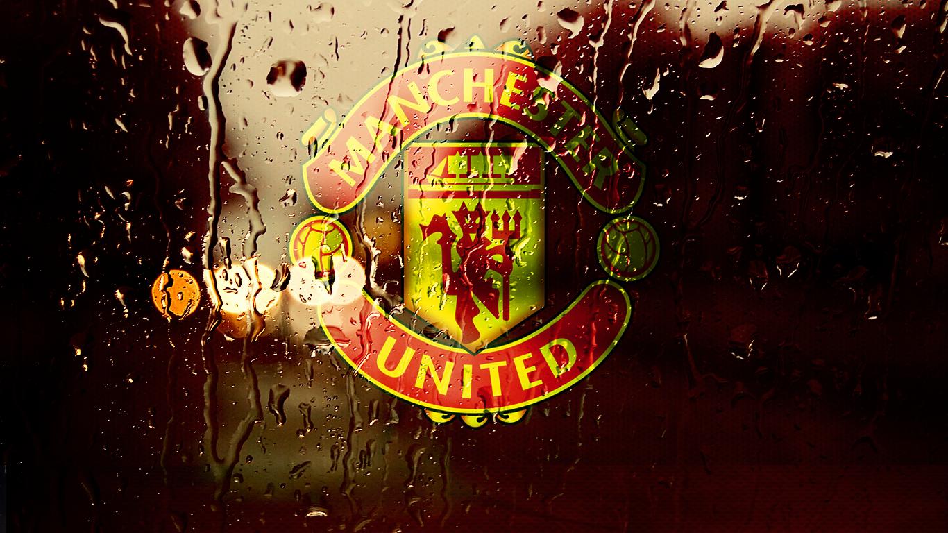 1366 x 768 · png - Manchester United Rain Fall Desktop Wallpaper | Wallpapermuseum
