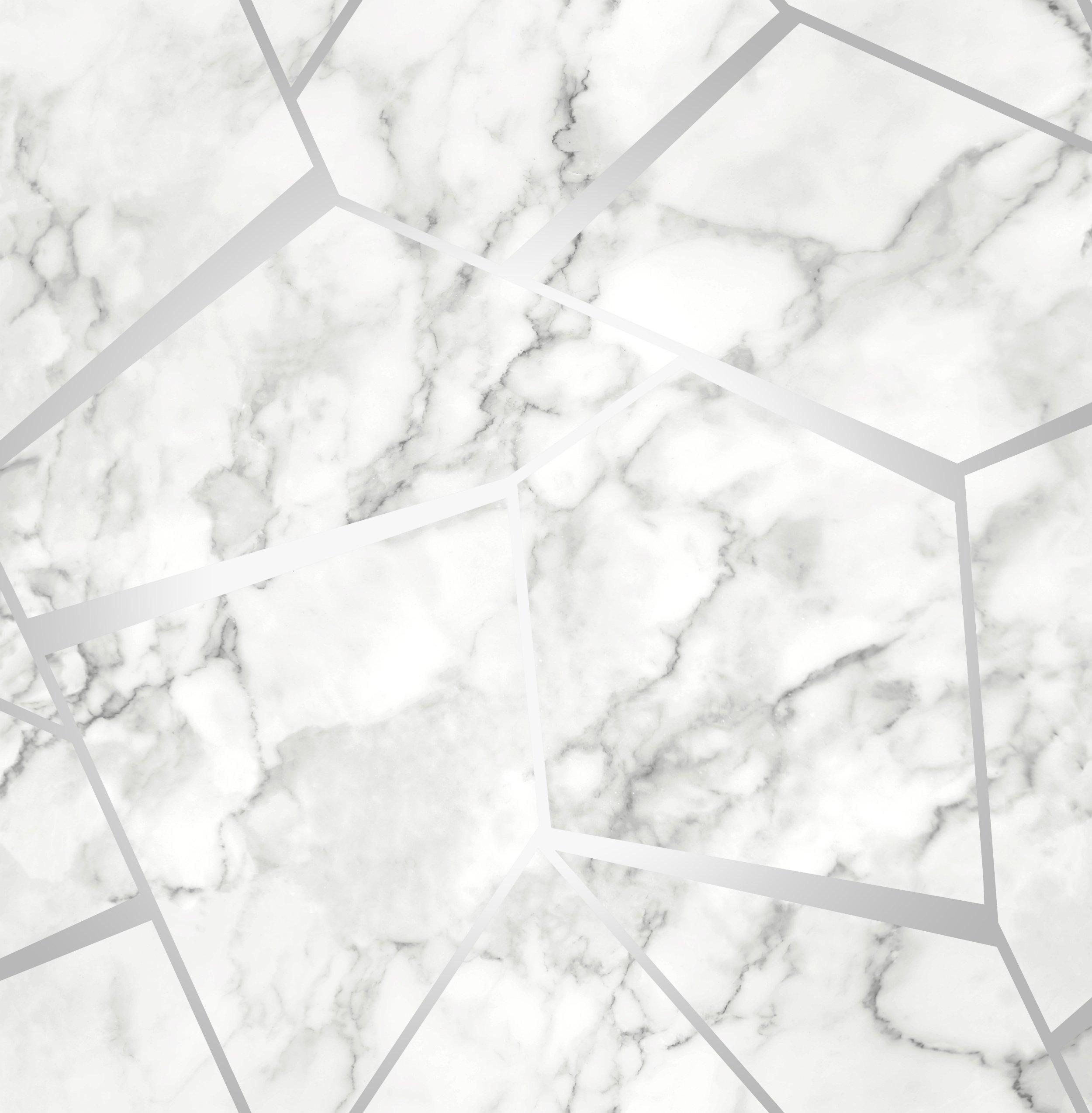 2500 x 2548 · jpeg - Fine Decor Fractal Marble Wallpaper - FD42263 -Silver