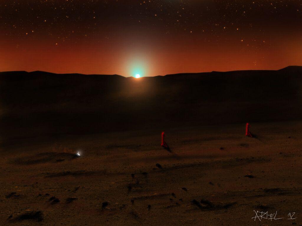 1024 x 768 · jpeg - Mars Sunset Wallpapers - 4k, HD Mars Sunset Backgrounds on WallpaperBat