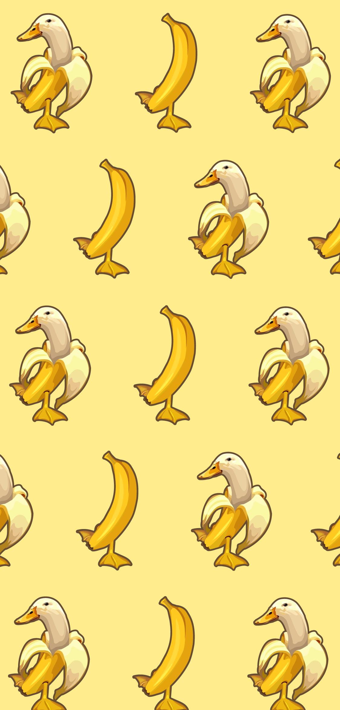 1125 x 2346 · png - Banana Duck Meme  Phone Wallpaper | Cute simple wallpapers, Funny ...