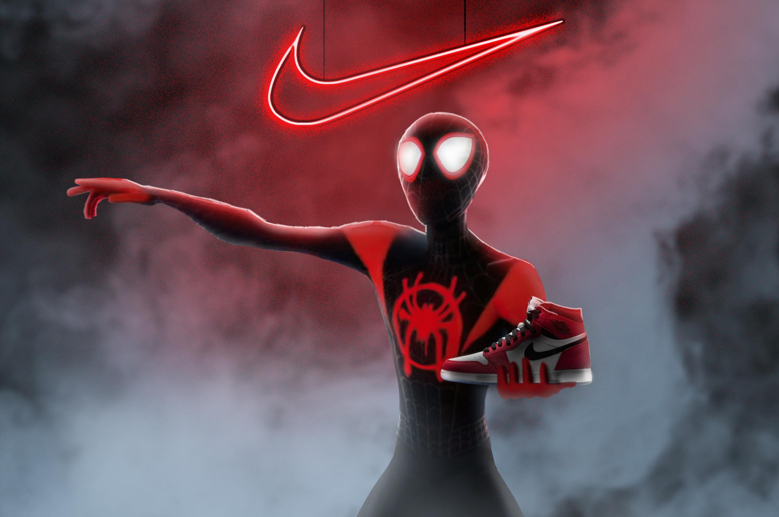 2560 x 1700 · jpeg - 2560x1700 Spiderman Miles Morales Nike Air Jordan Chromebook Pixel HD ...