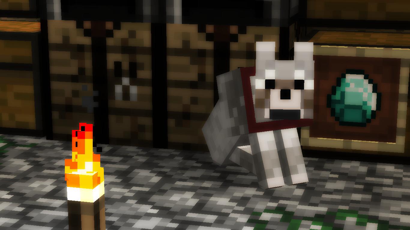 1366 x 768 · jpeg - Minecraft, Wolf Wallpapers HD / Desktop and Mobile Backgrounds