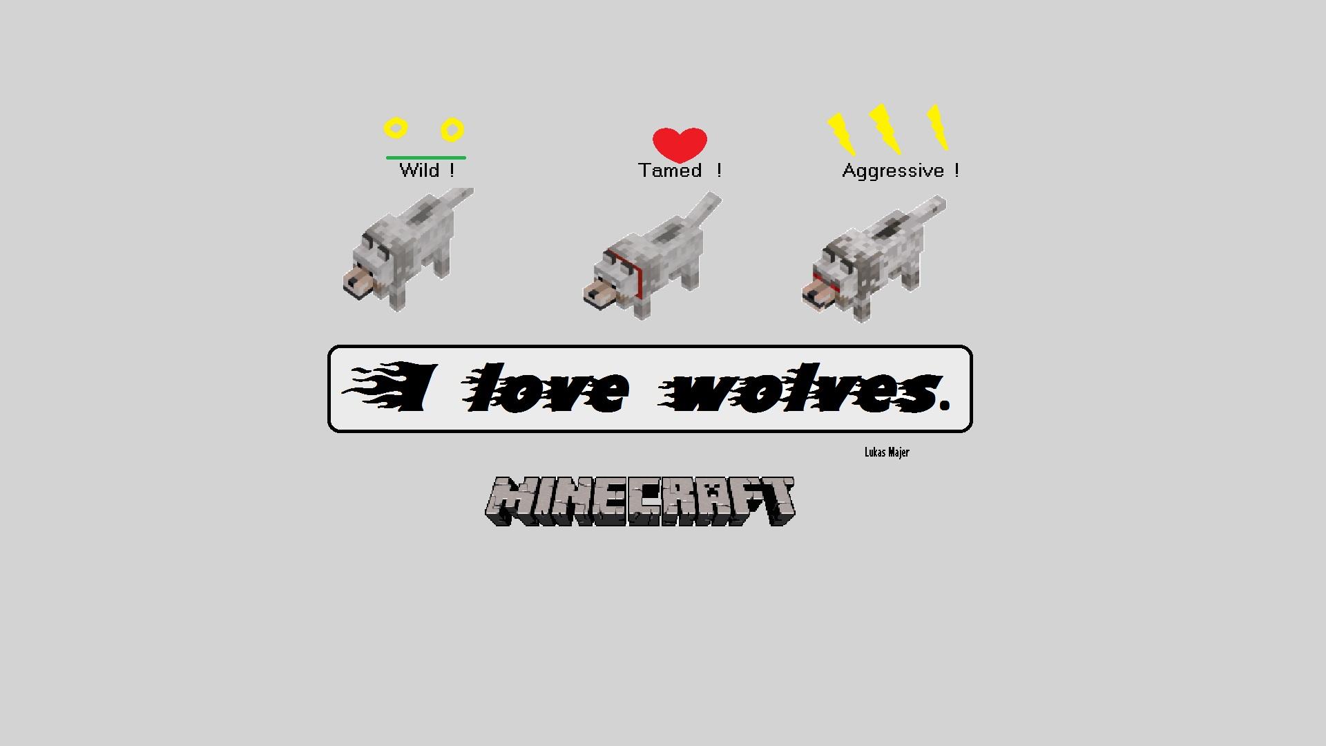 1920 x 1080 · jpeg - Minecraft wolves wallpaper by Ocasino17 on DeviantArt