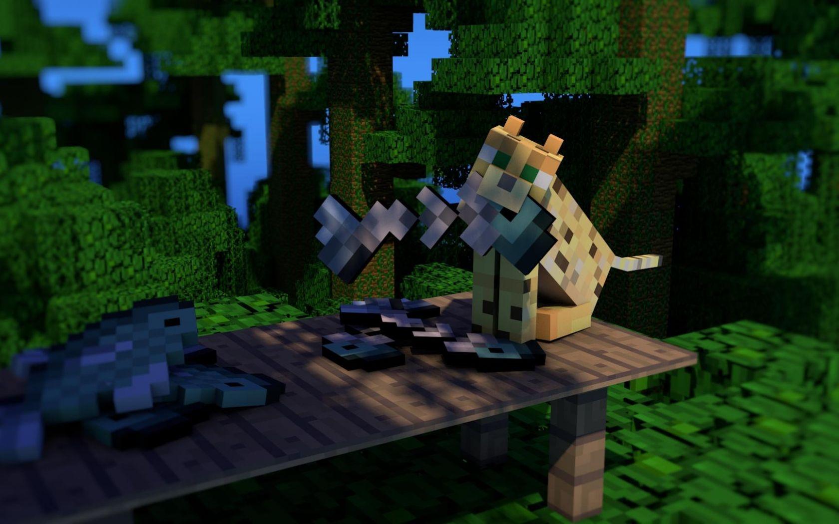 1680 x 1050 · jpeg - Minecraft Wolf Wallpapers - Top Free Minecraft Wolf Backgrounds ...