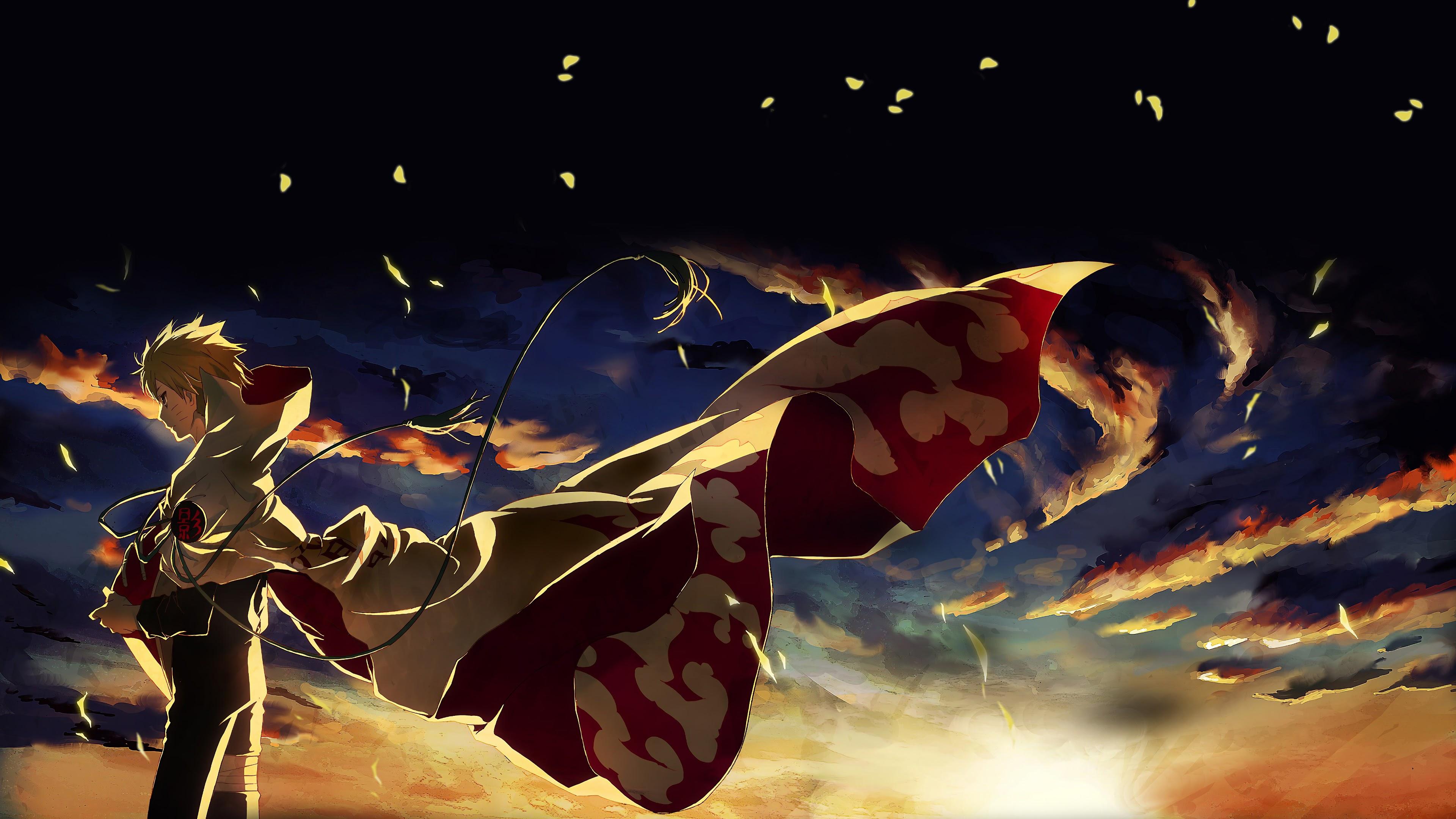 3840 x 2160 · jpeg - Naruto Uzumaki, Sunset, Scenery, 4K, #12 Wallpaper