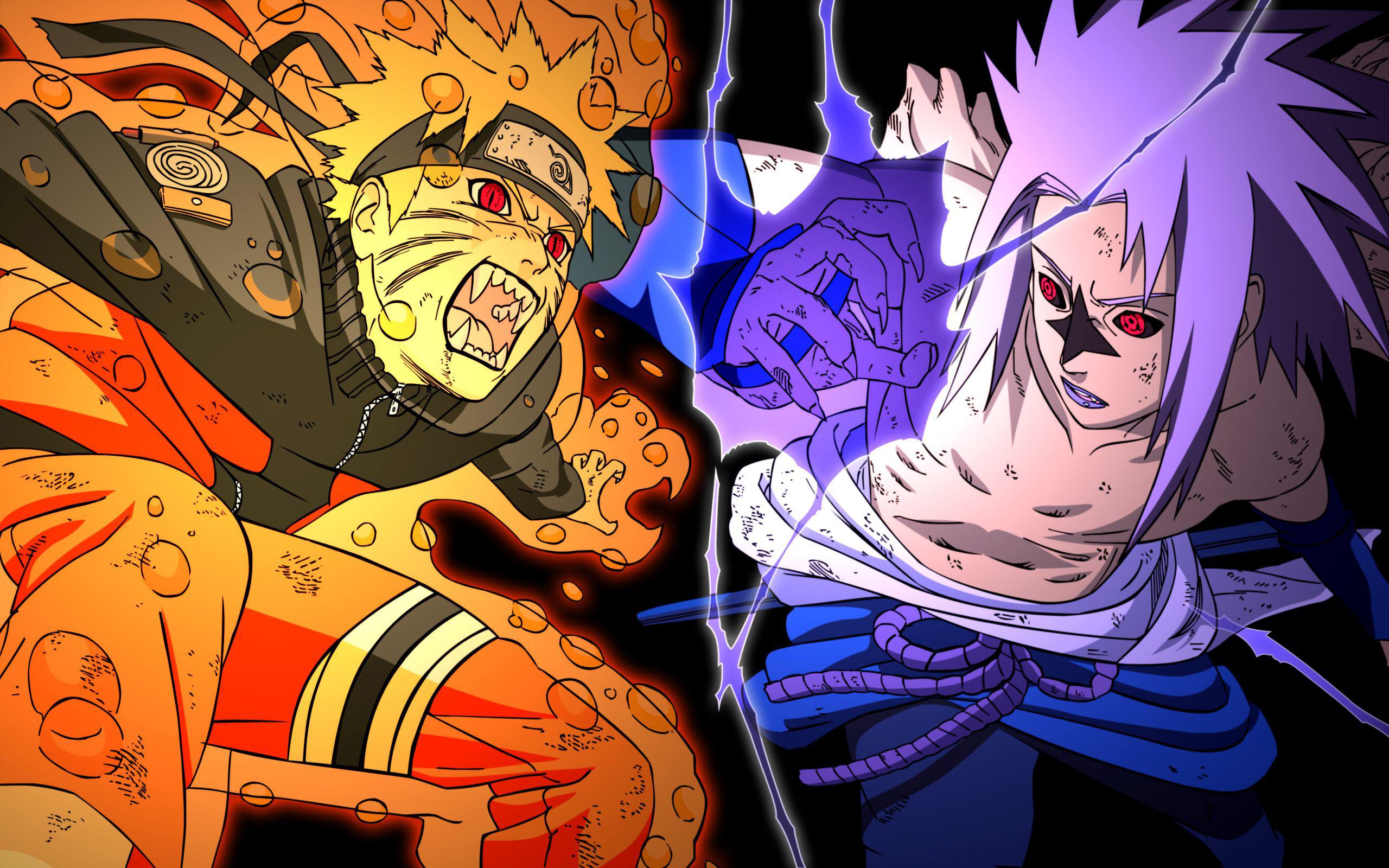 2560 x 1600 · jpeg - Naruto vs Sasuke Wallpaper 1 WallpaperTag