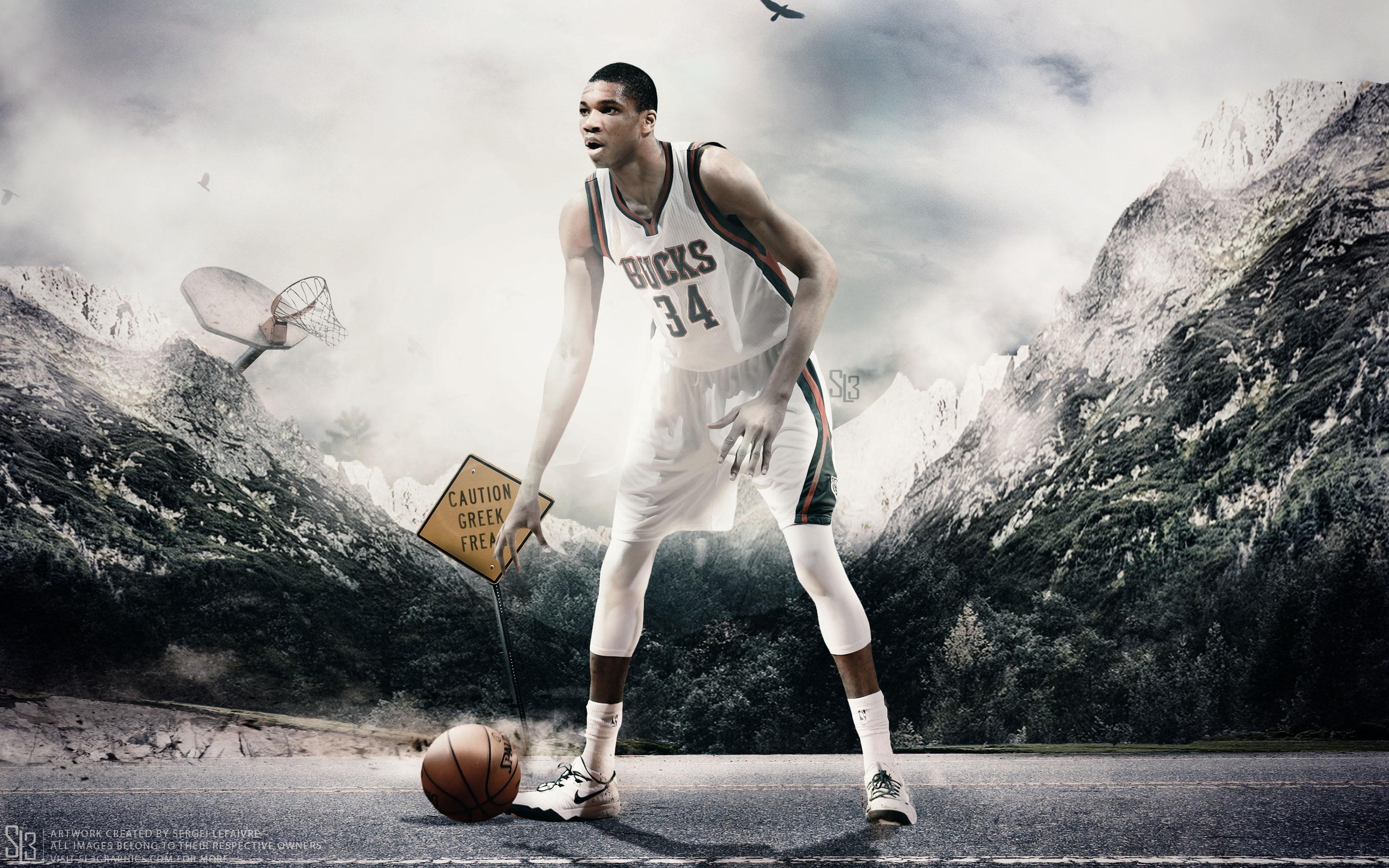 2880 x 1800 · jpeg - Giannis Antetokounmpo Bucks 2015 28801800 Wallpaper | Basketball ...