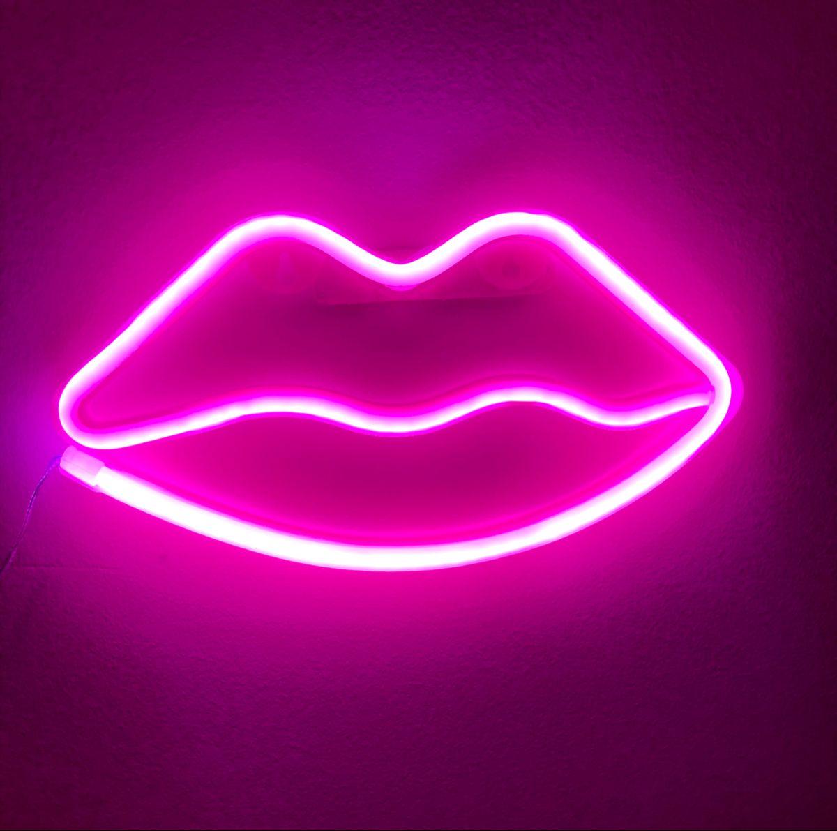 1200 x 1191 · jpeg - Pink Neon Lip Sign | Pink neon lights, Pink neon sign, Neon light art