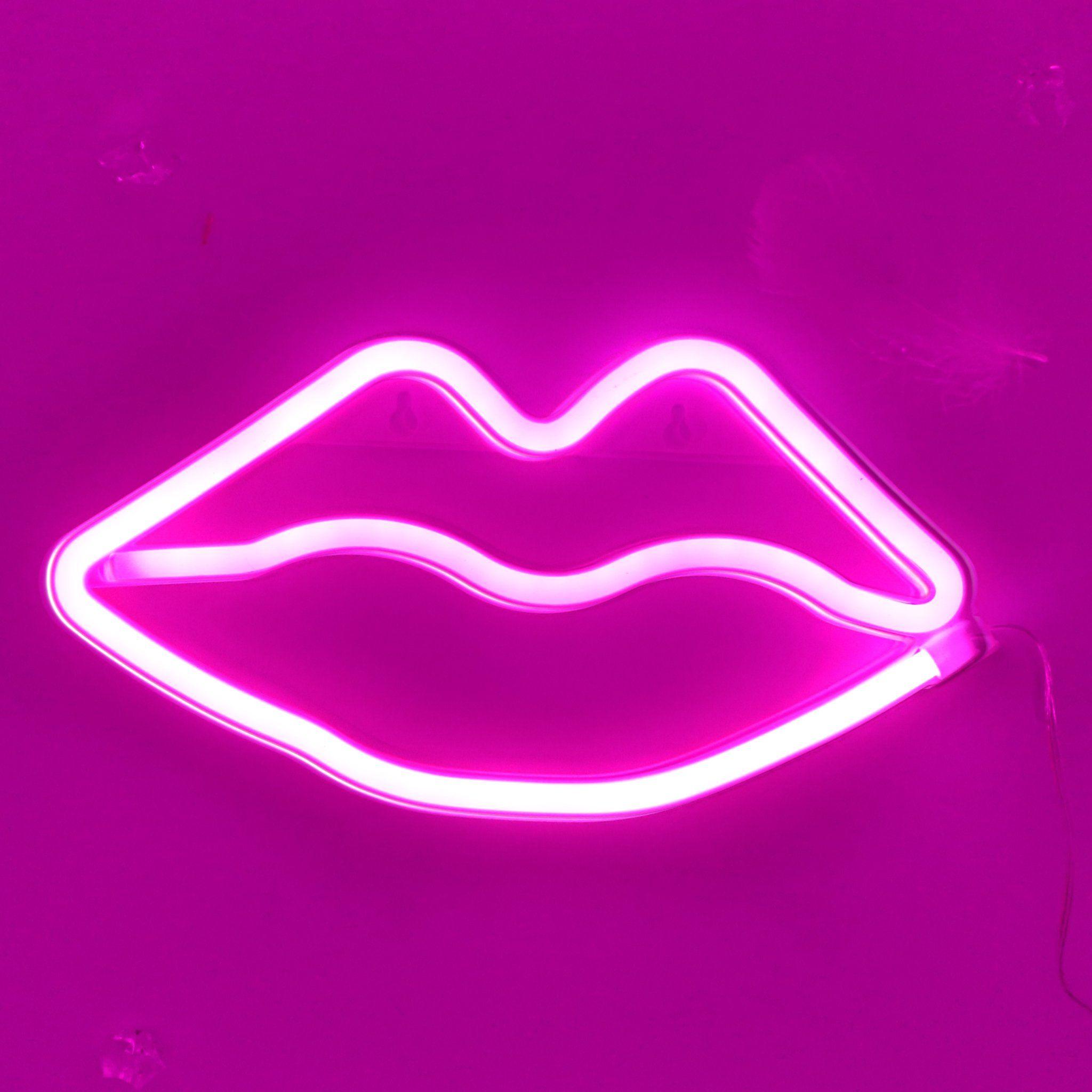 2048 x 2048 · jpeg - TONGER Pink Lips Wall LED Neon Light Sign | Led neon lighting, Neon ...