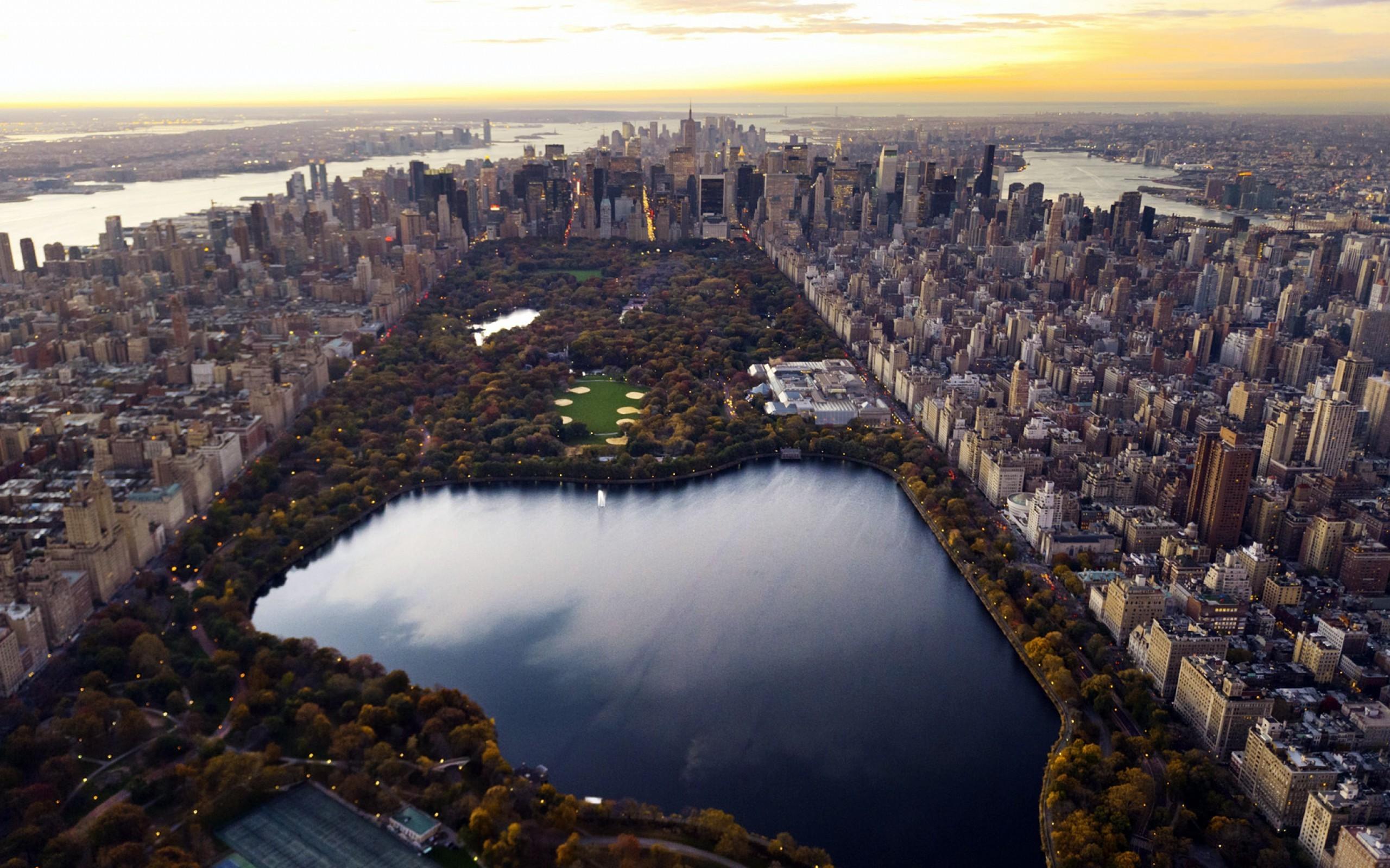 2560 x 1600 · jpeg - New York City, Central Park, Cityscape, Lake, Building Wallpapers HD ...
