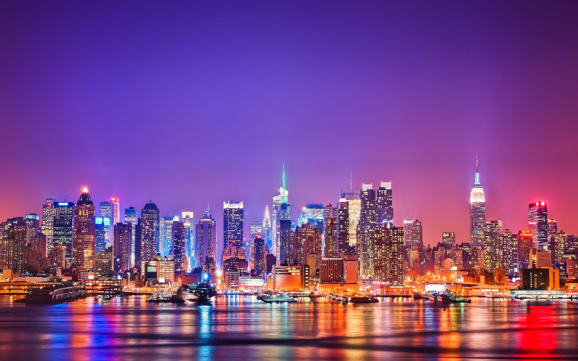 1920 x 1200 · jpeg - Daily Wallpaper: New York Skyline at Night | I Like To Waste My Time