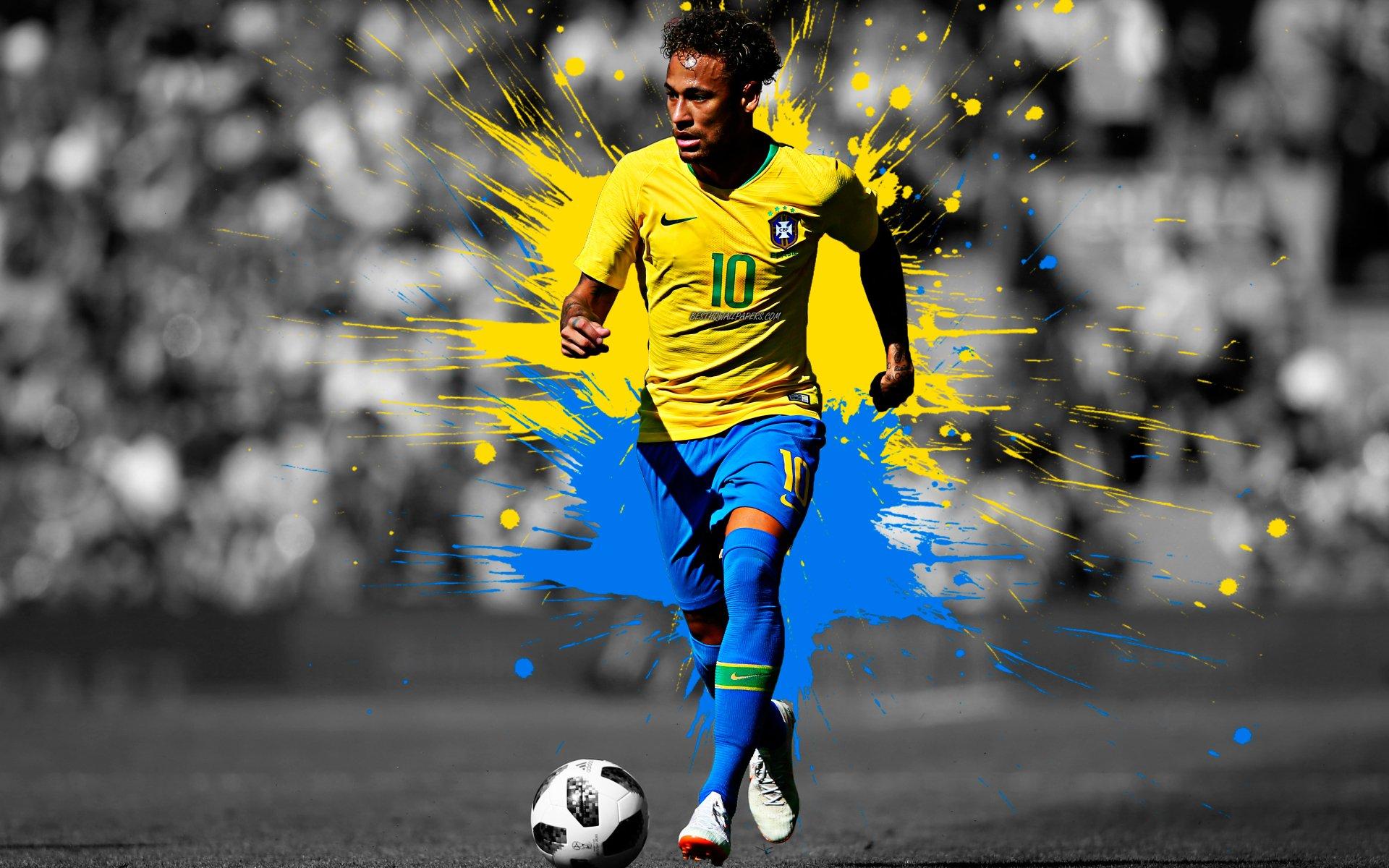 1920 x 1200 · jpeg - Neymar Jr - Brazil 4k Ultra HD Wallpaper | Background Image | 3840x2400 ...