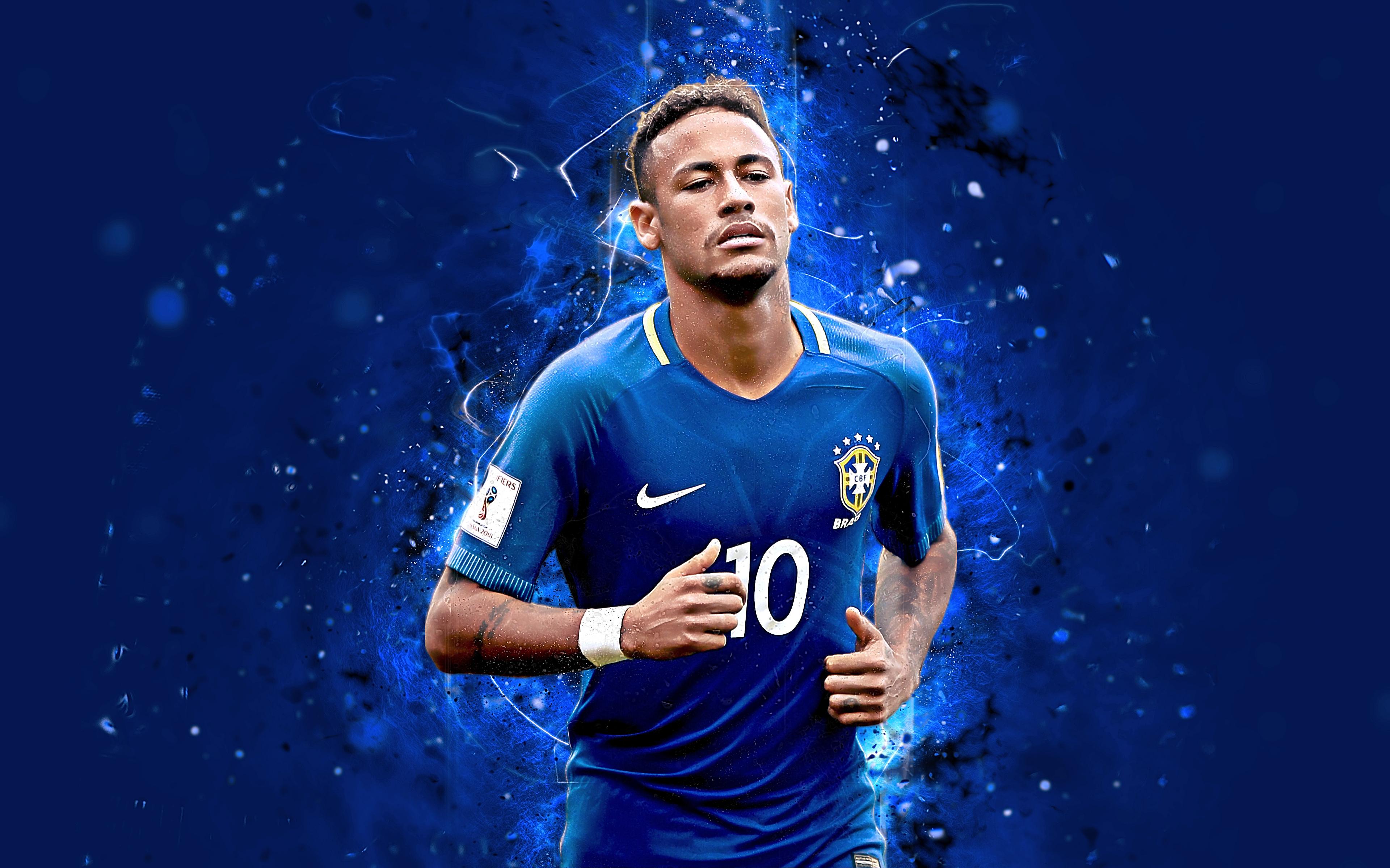 3840 x 2400 · jpeg - Neymar Jr - Brazil 4k Ultra HD Wallpaper | Hintergrund | 3840x2400 | ID ...